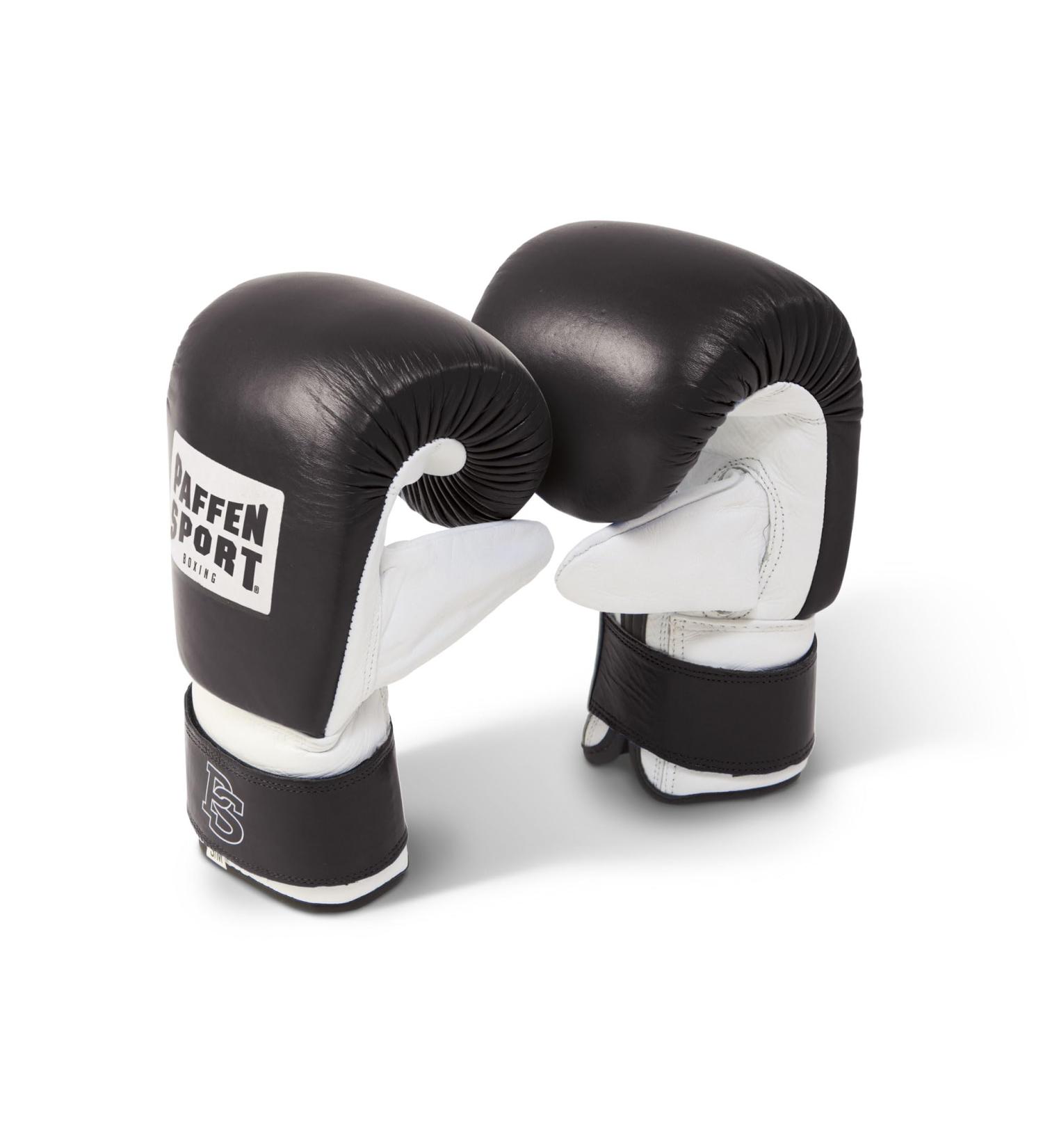 Paffen Sport PRO punching bag gloves for training on sandbags waterbags etc. black/white M/L