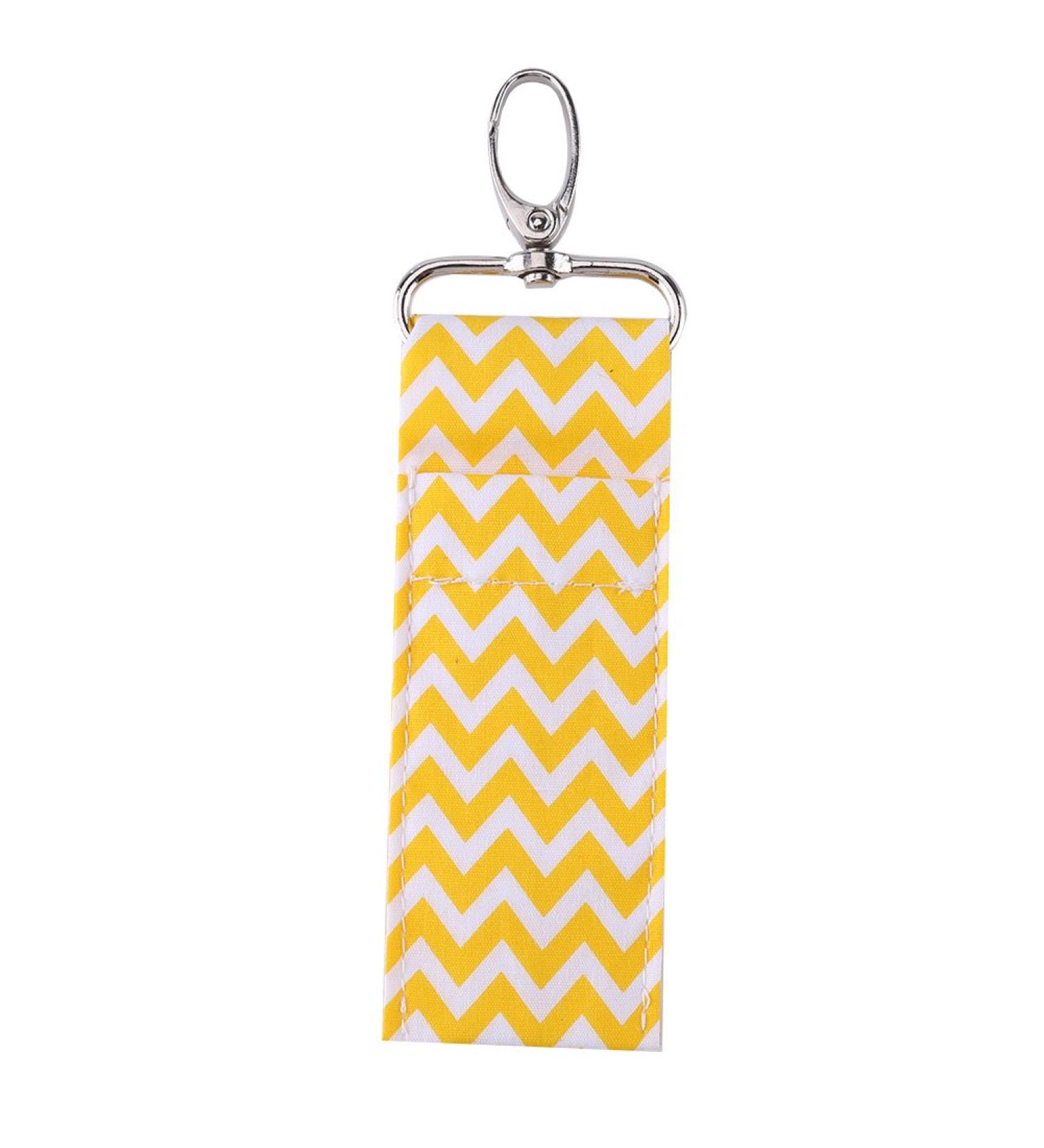 Mod le de motif d'onde porte-rouge l vres Keychain Pouche m res jaune gris noir rose clair violet bleu marine mini charme de mode praticienne cl s sac dos sac dos (Couleur jaune) - Buy Online on GoSupps.com