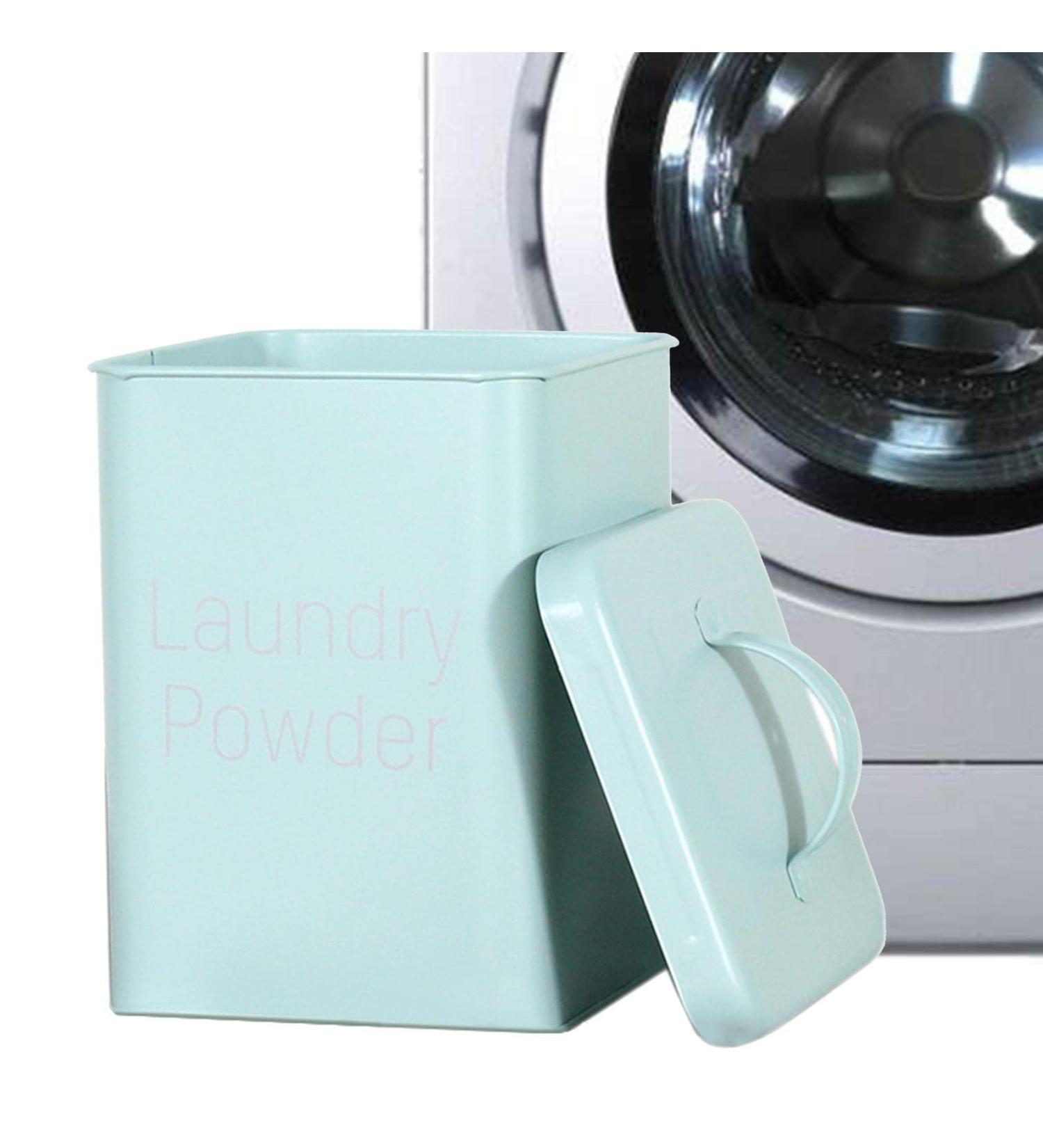 Laundry Room Detergent Dispenser | With Spoon Softener Dispenser 3L | Dispenser for laundry softener washing organization and storage washing powder container Evikoo Bright Green - Buy Online on GoSupps.com