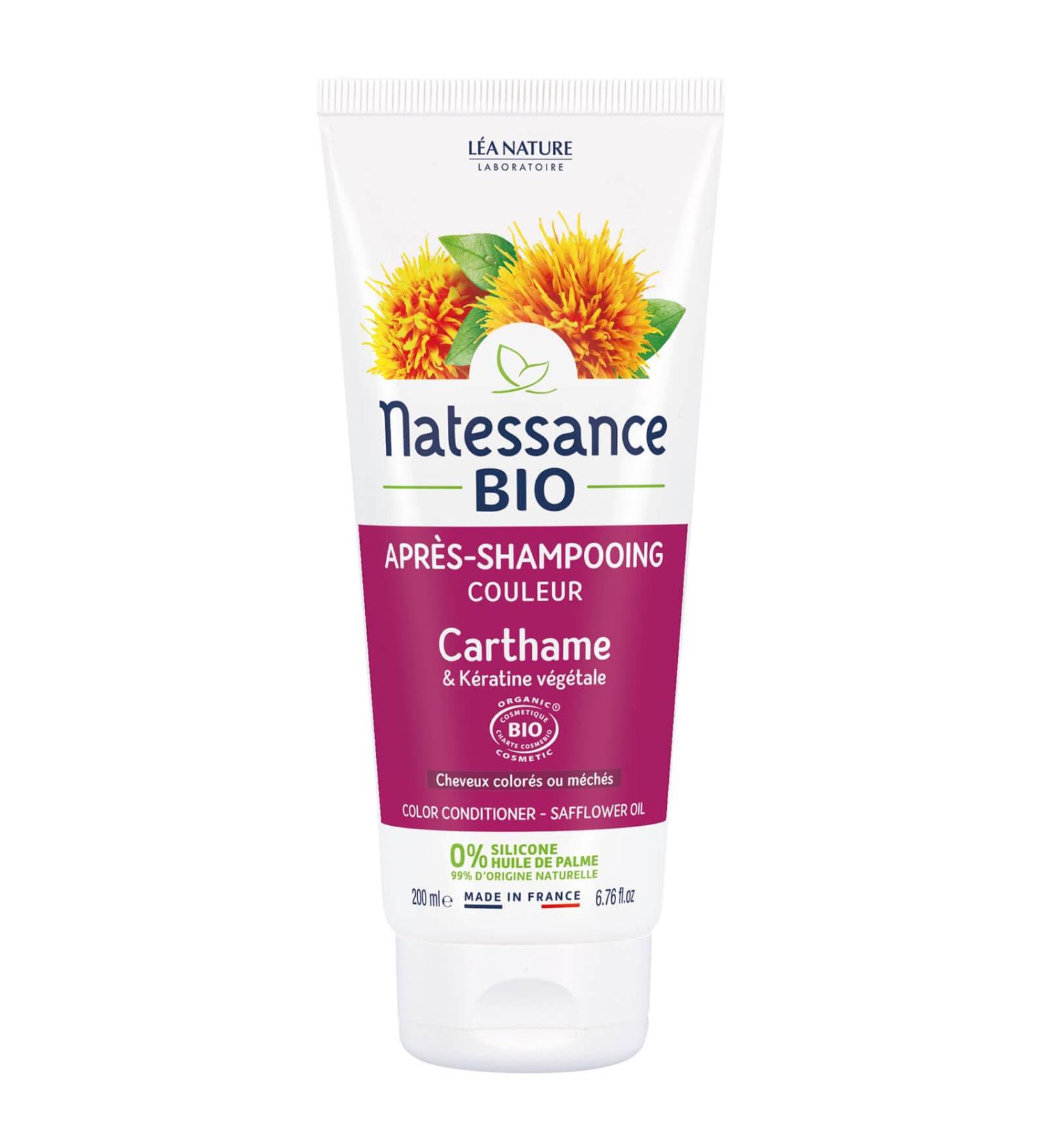 Natessance Apr s-shampoing couleur carthame bio 200ml 200 ml (Lot de 1)