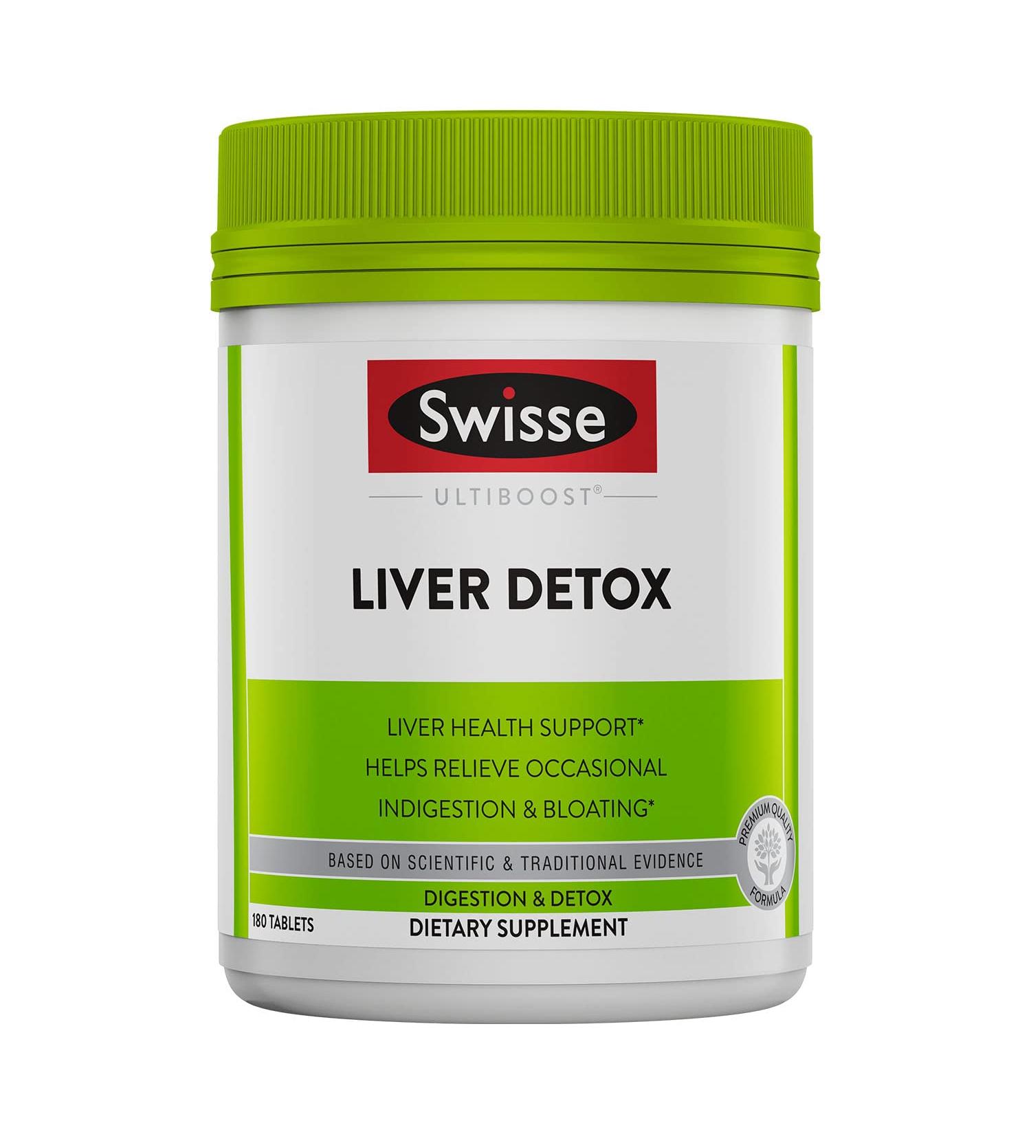 Swisse Ultiboost Liver Detox - 180 Tablets for Optimal Health - Buy Online on GoSupps.com