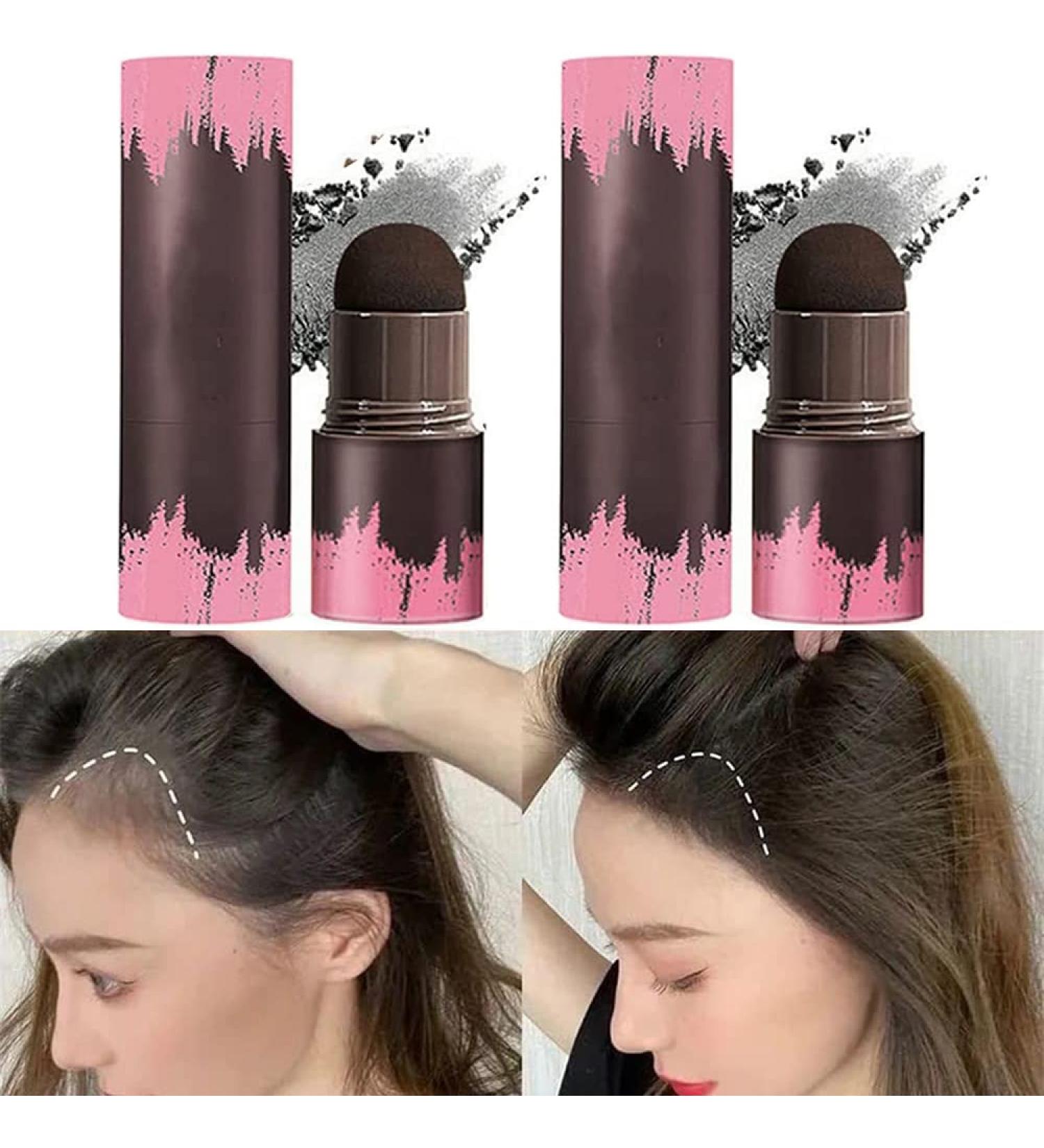 2PCS Hairline Powder Stick - Waterproof Root Touch Up Hair Shadow Powder - Black Hair Filler for Gray Coverage - Thin Hair Solution - Buy Online on GoSupps.com