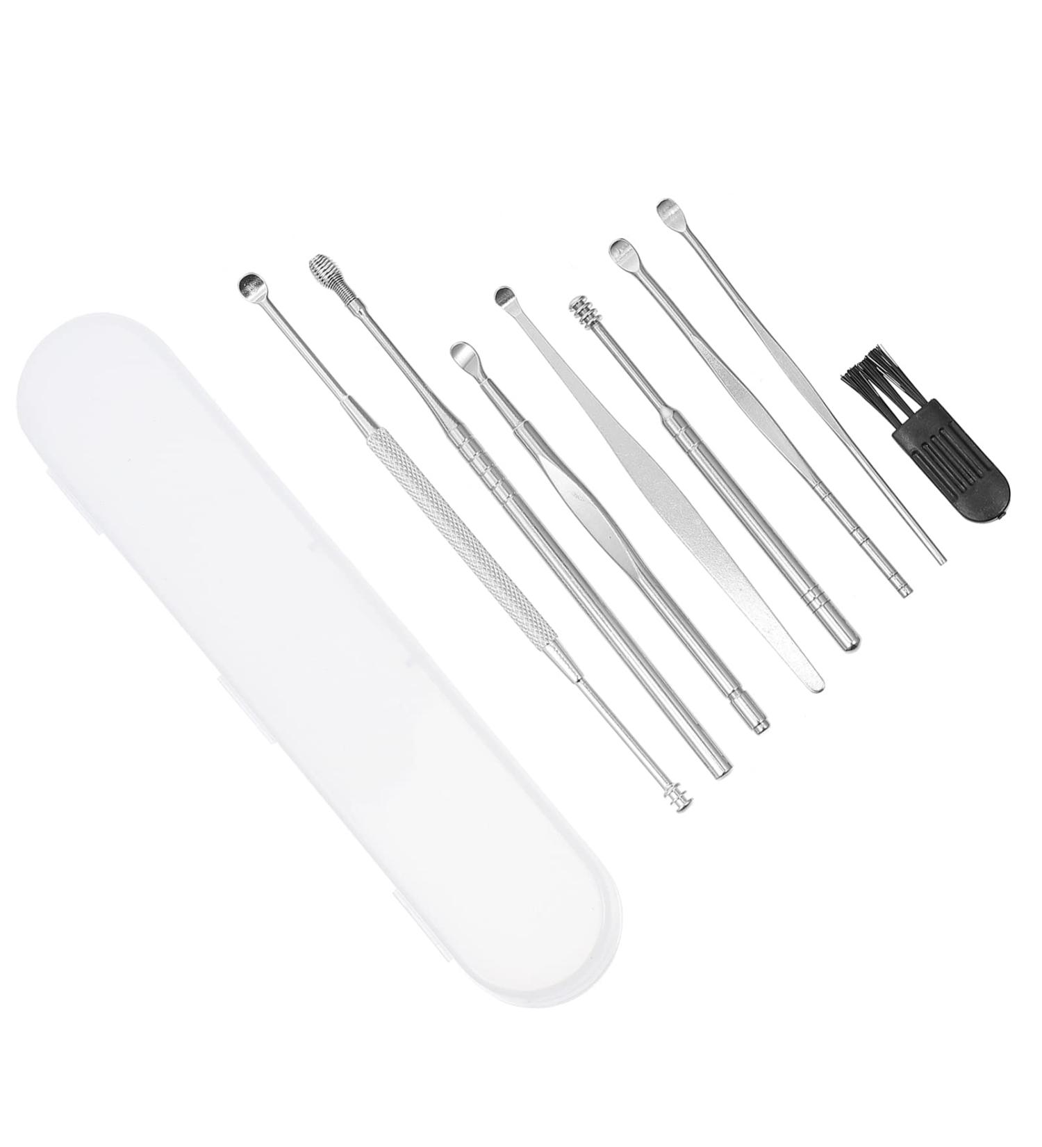 8-Piece Ear Spoon Set | Premium Ear Cleaning Tools & Earwax Removal Supplies | Multipurpose Ear Picks for Home Use - Buy Online on GoSupps.com