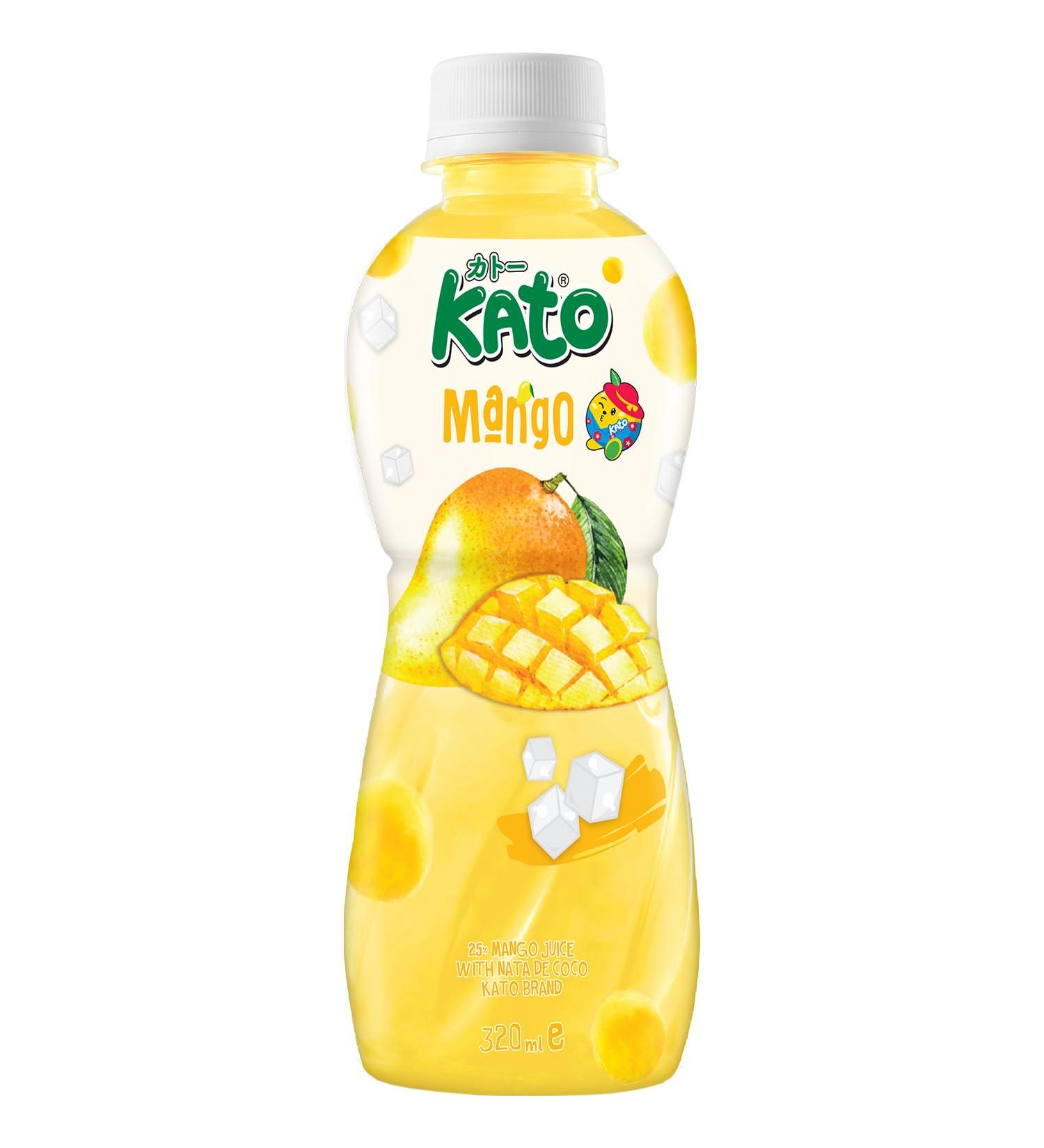KATO - Jus de Mangue avec Nata de Coco - 1 X 320 ML Mangue 320 ml (Lot de 1) - Buy Online on GoSupps.com