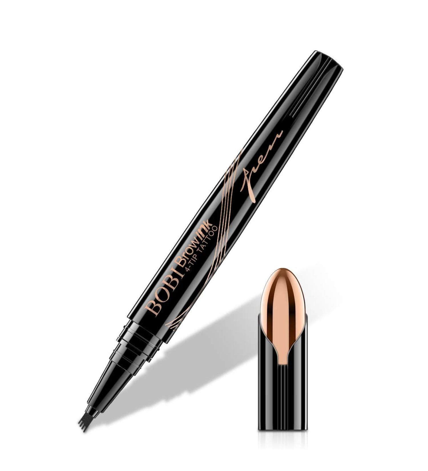 Waterproof Eyebrow Pencil - Liquid Eyebrow Makeup for Defined Natural Looks (Black) | Shop Internationally - Buy Online on GoSupps.com
