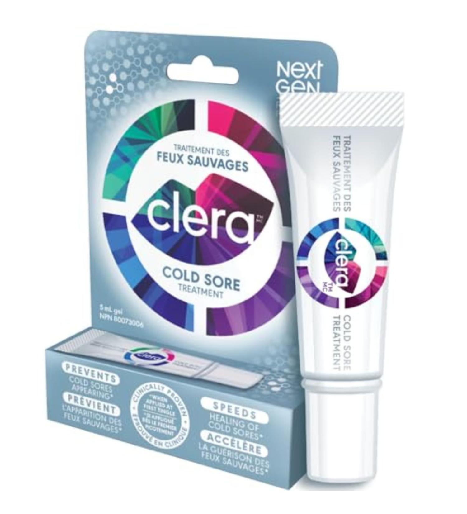 Clera Cold Sore Treatment Cream Clinically Proven to Heal in 2 Days* - 5ml - Buy Online on GoSupps.com