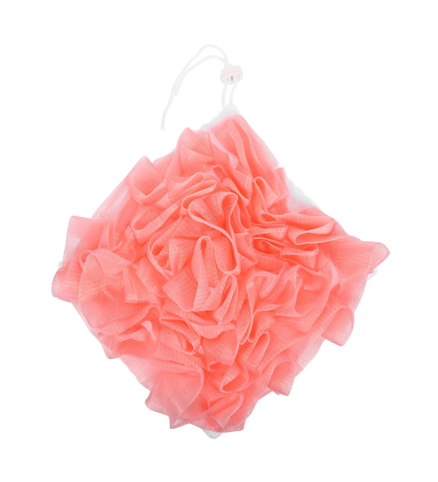 Beavorty Bath Loofah Mesh Shower Loofah Exfoliating Body Scrubber Soft Mesh Pouf Ball Exfoliator Bathing Accessory for Women Men Pink - Buy Online on GoSupps.com