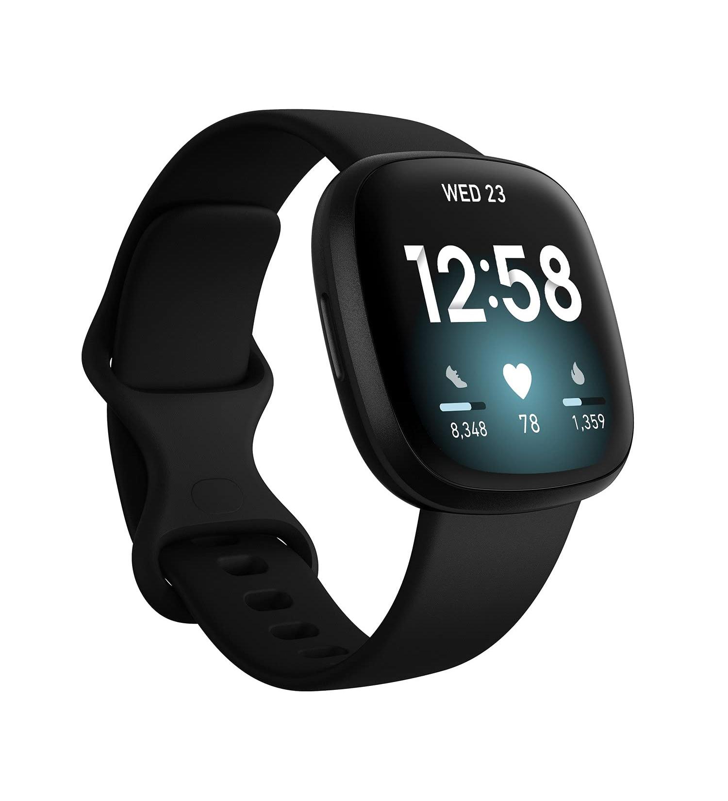 Fitbit Versa 3 Black - Smart Fitness Watch | Buy Online - Buy Online on GoSupps.com