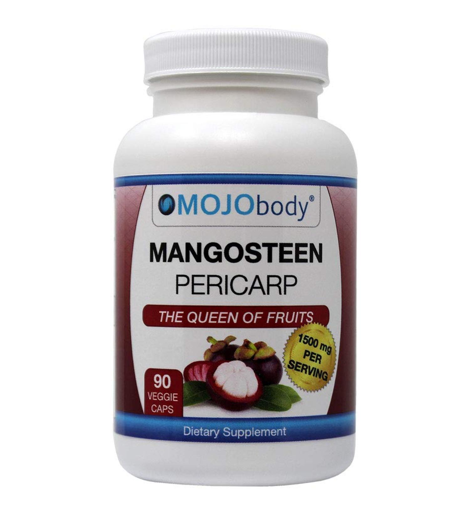 MOJObody Mangosteen Pericarp Capsules 1500mg | 90 Veggie Capsules | Xanthone and Nutrient Rich - Buy Online on GoSupps.com