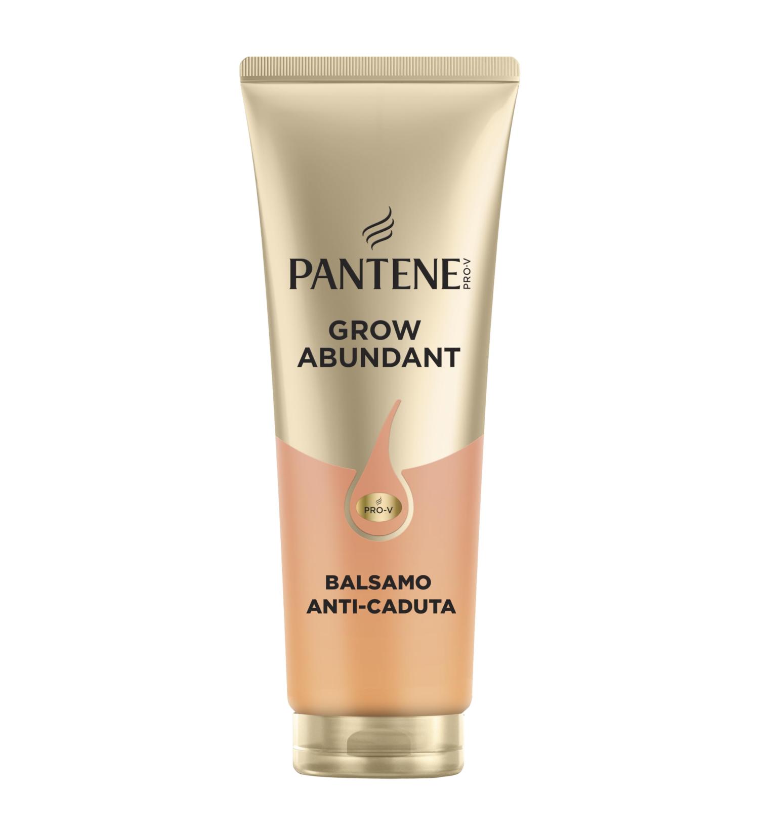 Pantene Pantene Grow Abundant Anti-Hair Loss Balm 250ml for fine and weak hair makes hair 5 times stronger by increasing its resistance to breakage with 1500mg Pro-V B5 Complex + acids