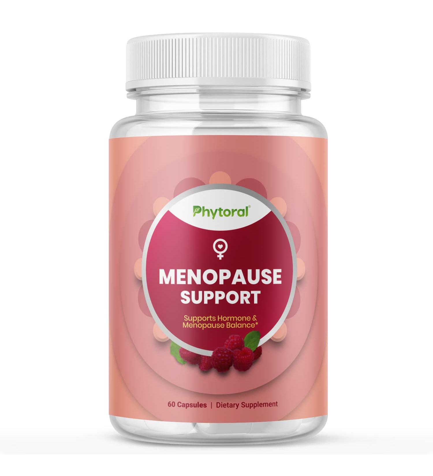 Menopause Relief & Hormone Balance Supplement - Adrenal & Thyroid Support with Dong Quai, Wild Yam Root, Black Cohosh - Women's Health - Buy Online on GoSupps.com
