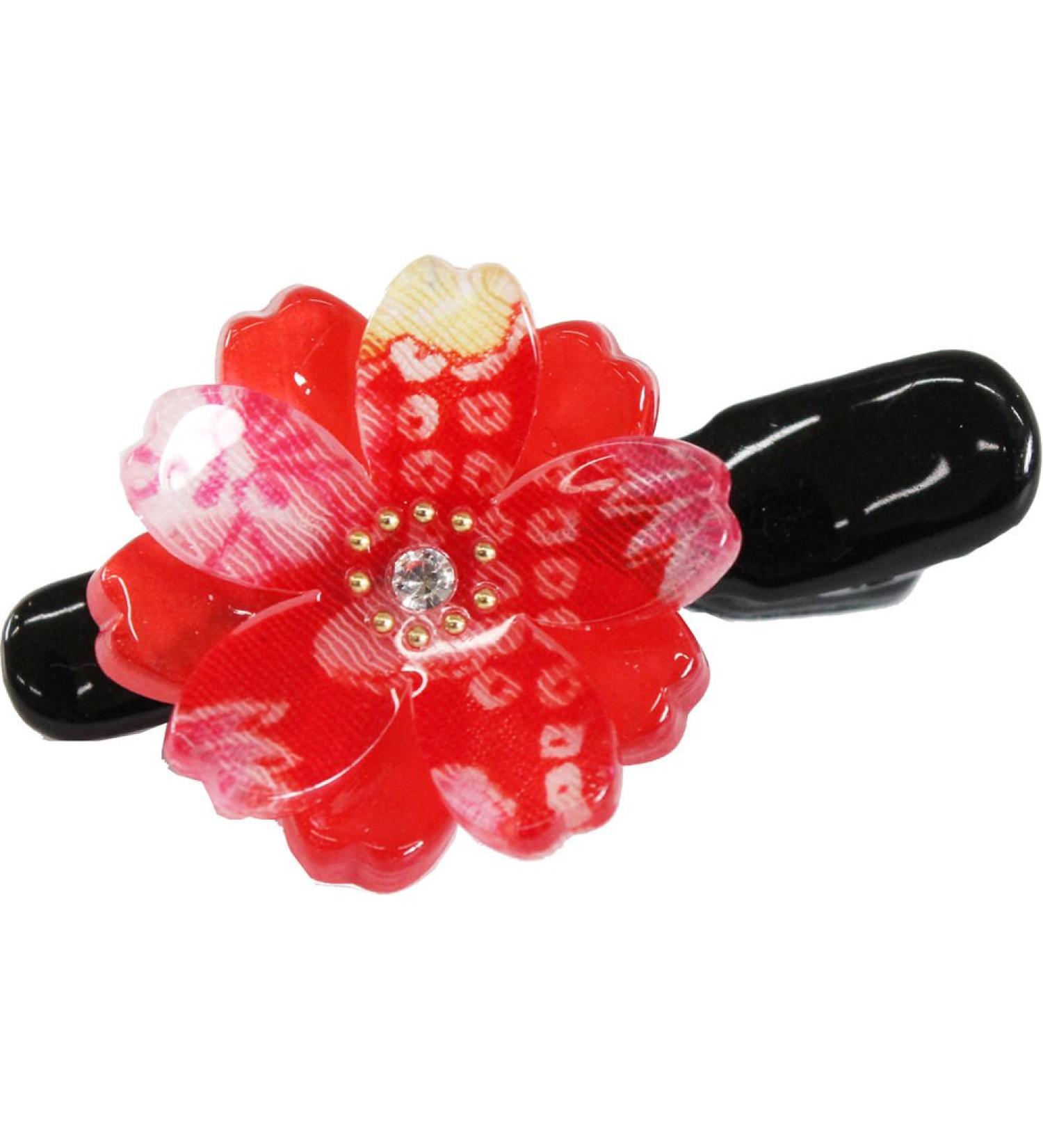 Sakura Design Japanese Mini Hair Clip (Red) - Buy Online on GoSupps.com