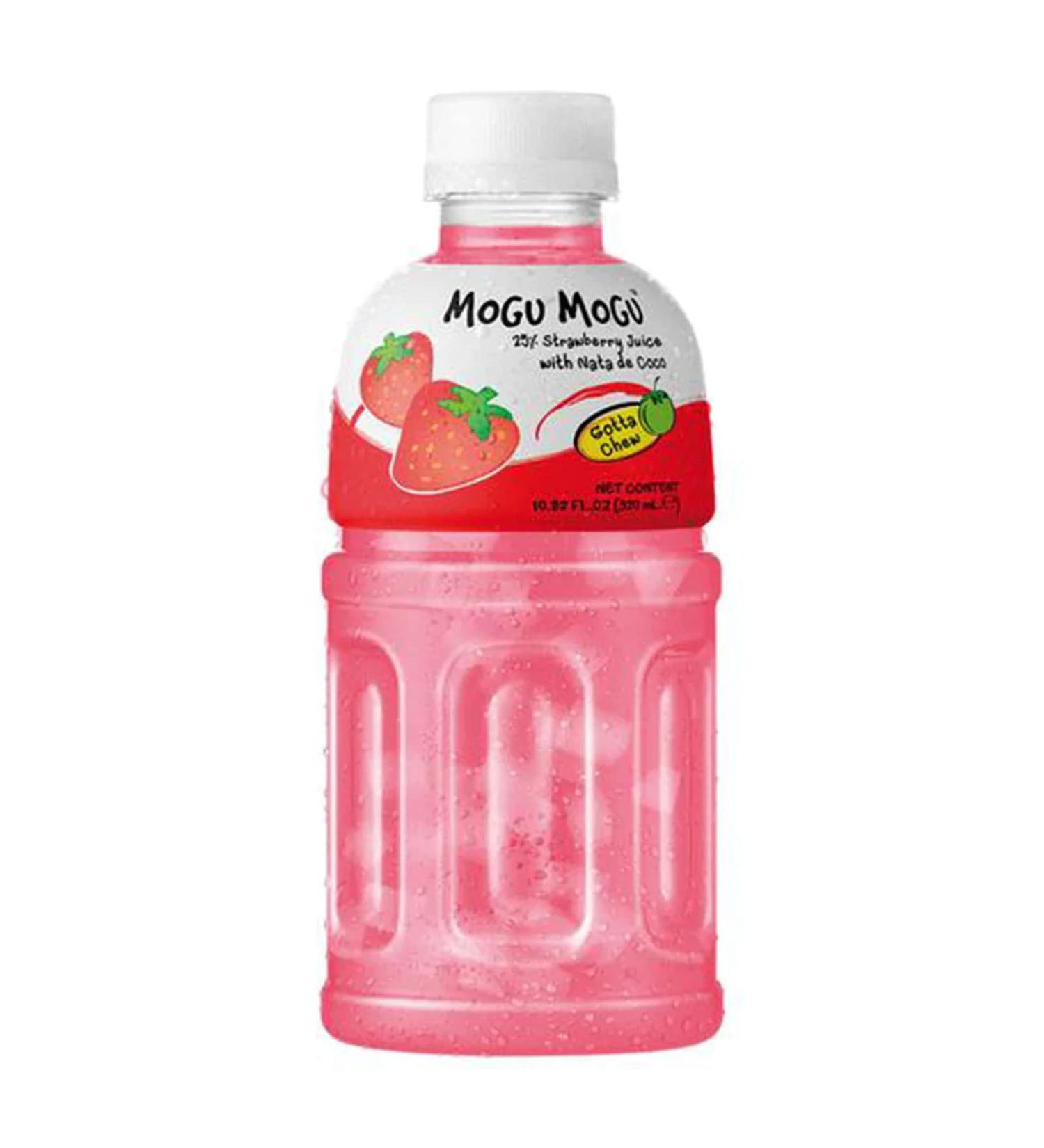 Mogu Mogu 6 Bottles Strawberry Mogu Mogu 320 ml Asian Food