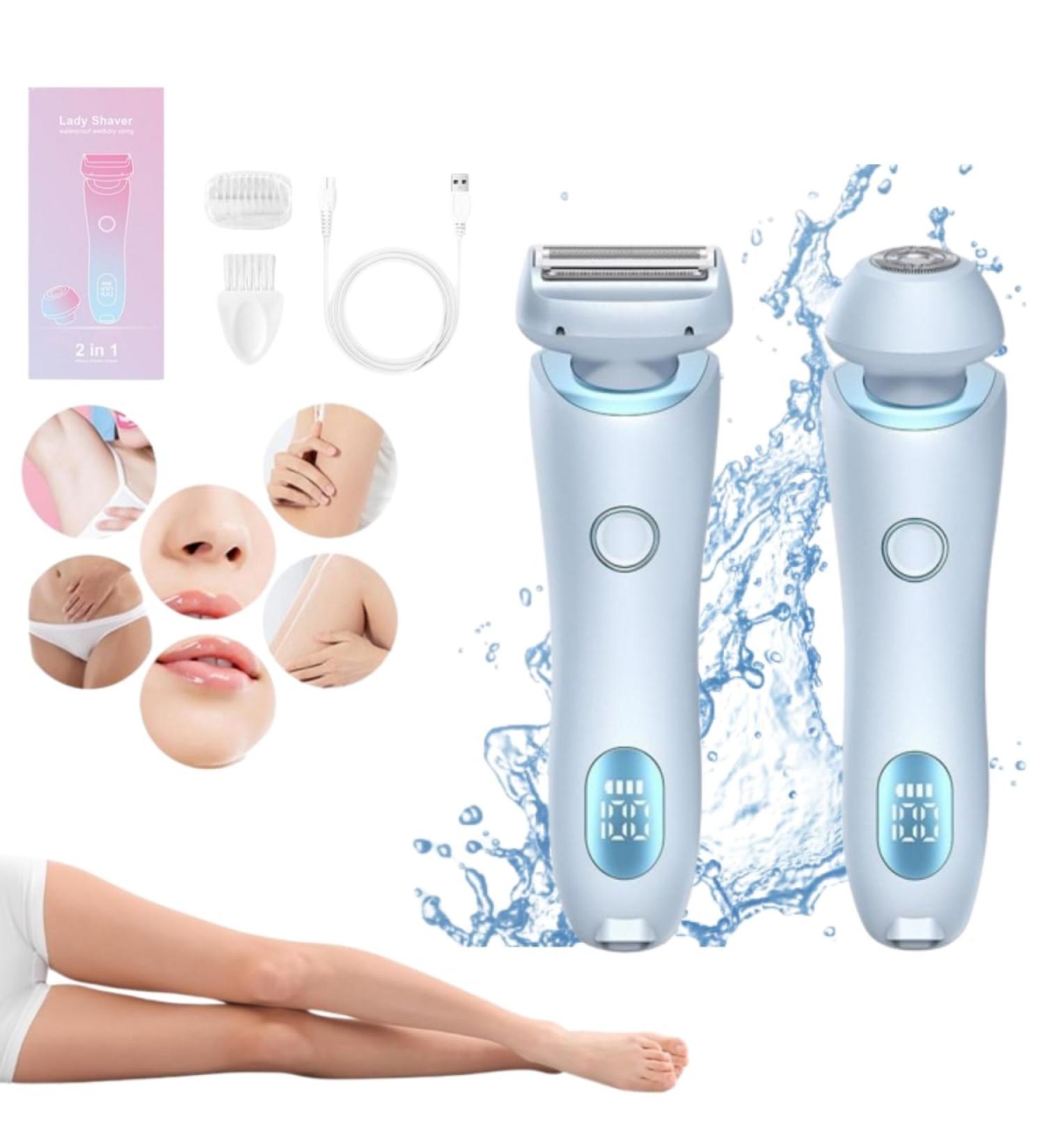 Duskofficial Razor - Duskofficial Mermaid Shaver Duskofficial The Glide Pro 3.0 Waterproof Electric Razor The Mermaid Shaver Eviay Premium Shaver Ipx7 Waterproof Wet & Dry (Blue) - Buy Online on GoSupps.com