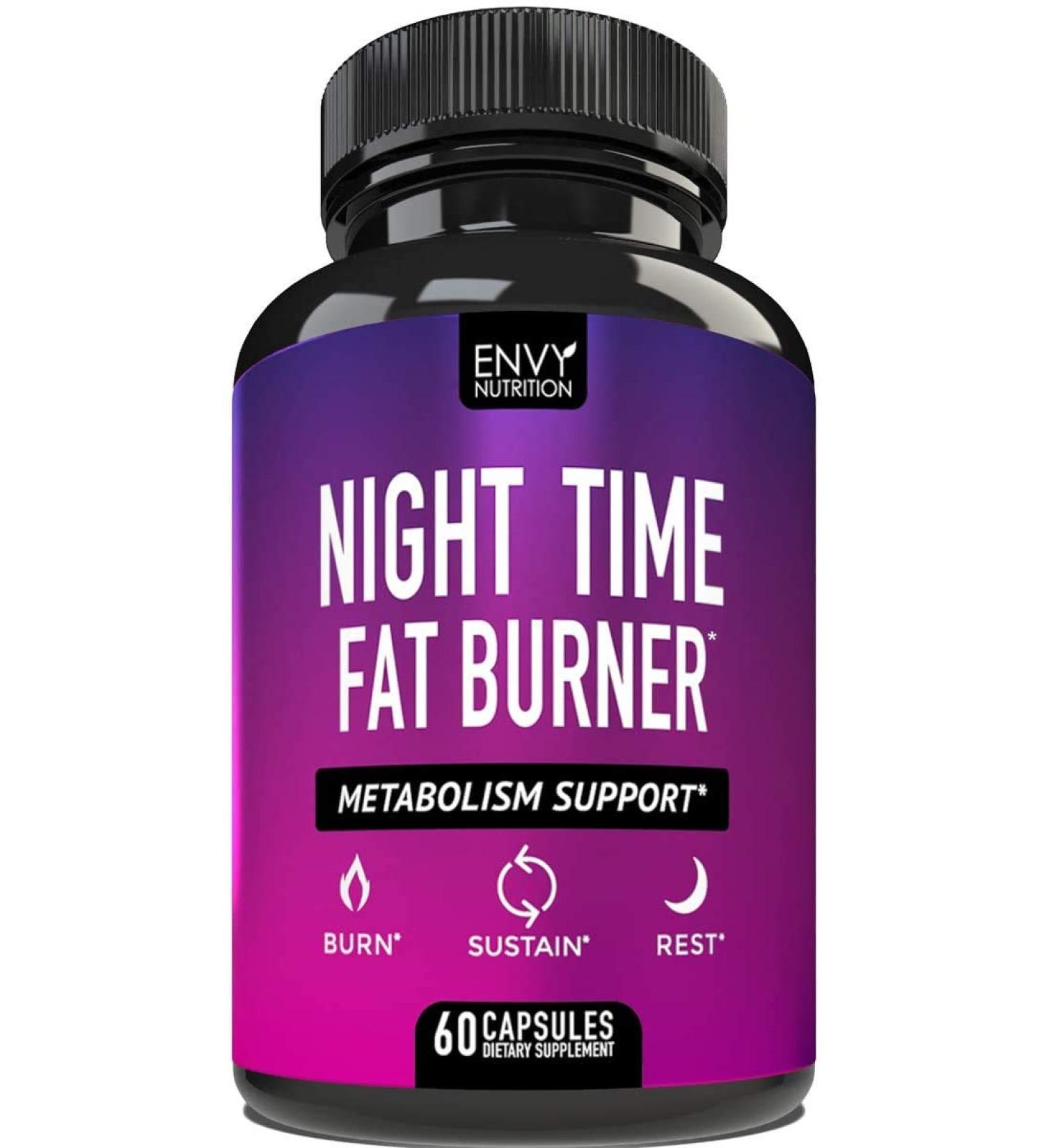 Night Time Fat Burner | Carb Blocker, Metabolism Booster & Appetite Suppressant for Weight Loss | Green Coffee Bean & White Kidney Bean Extract | 60 Capsules - Buy Online on GoSupps.com
