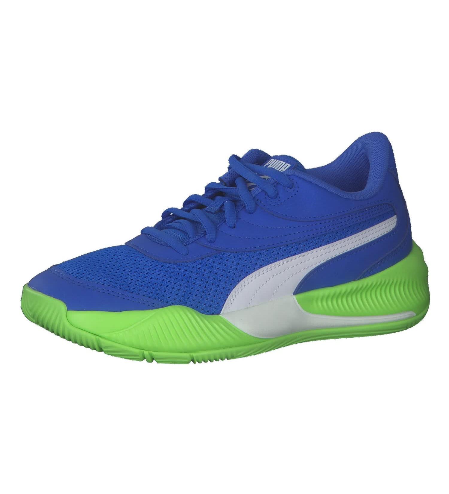 PUMA Unisex Kids Triple Jr Basketball Shoe - 37 EU - Bluemazing Green Glare | International Shipping Available - Buy Online on GoSupps.com