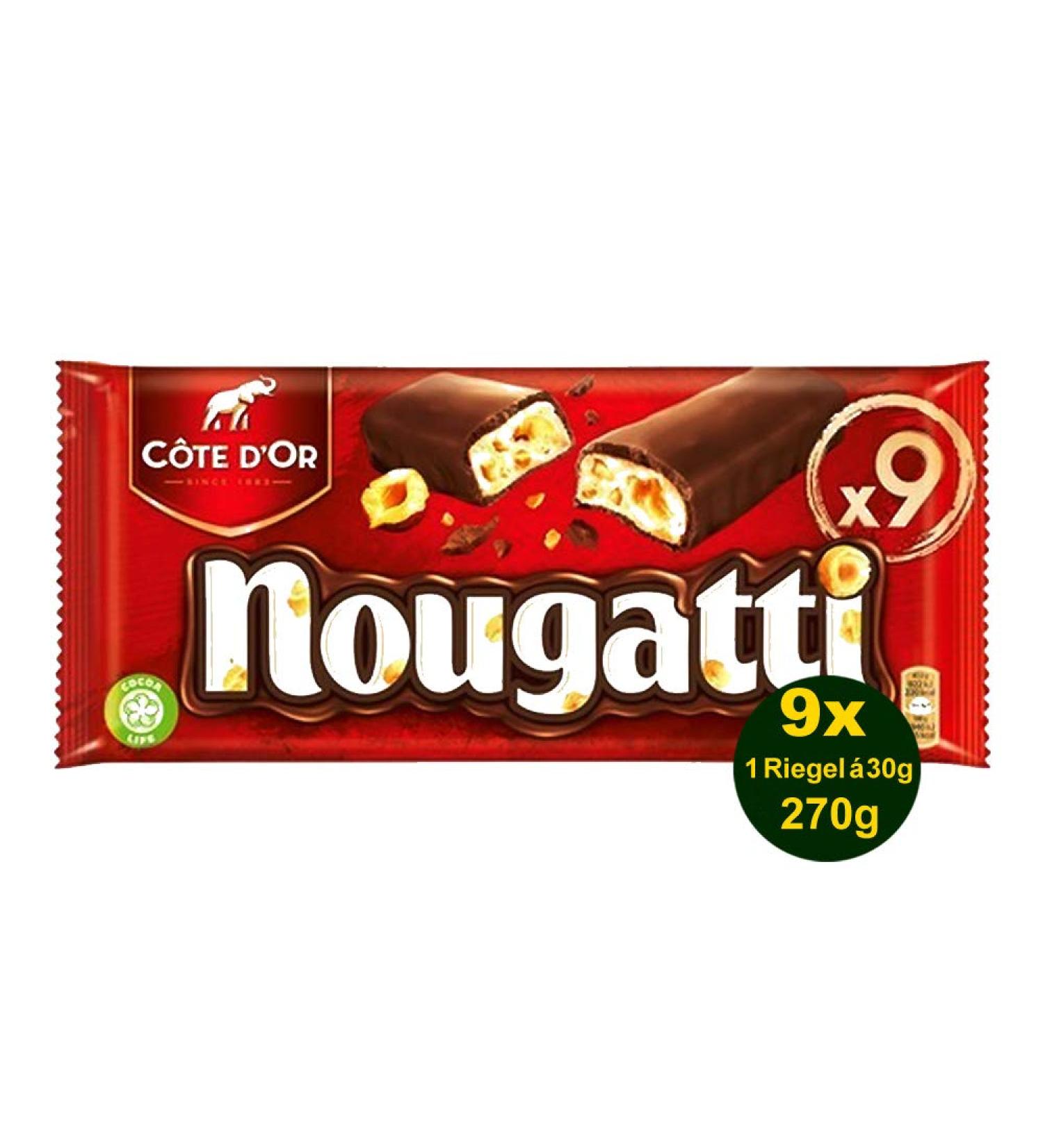 C te d'Or Nougatti Chocolate Bars - 9 bars 270g - Buy Online on GoSupps.com