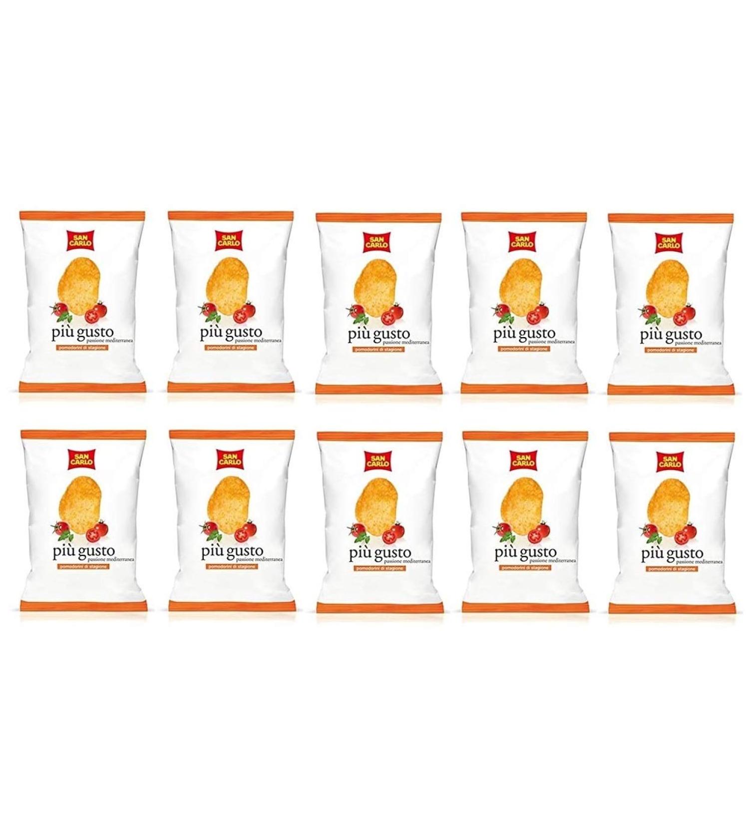 San Carlo More taste Passion Lot of 10 salted apple chips 50 g