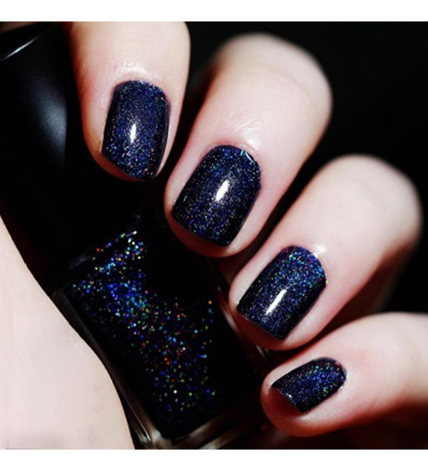 Glitter Nail Polish Holographic Nail Varnish Diamond Glitter Quick Dry Nail Polish No UV Lamp Curing Long Lasting Chip Resistant Non-Toxic Quick Drying Salon Manicure At Home Manicure (LS-14) - Buy Online on GoSupps.com