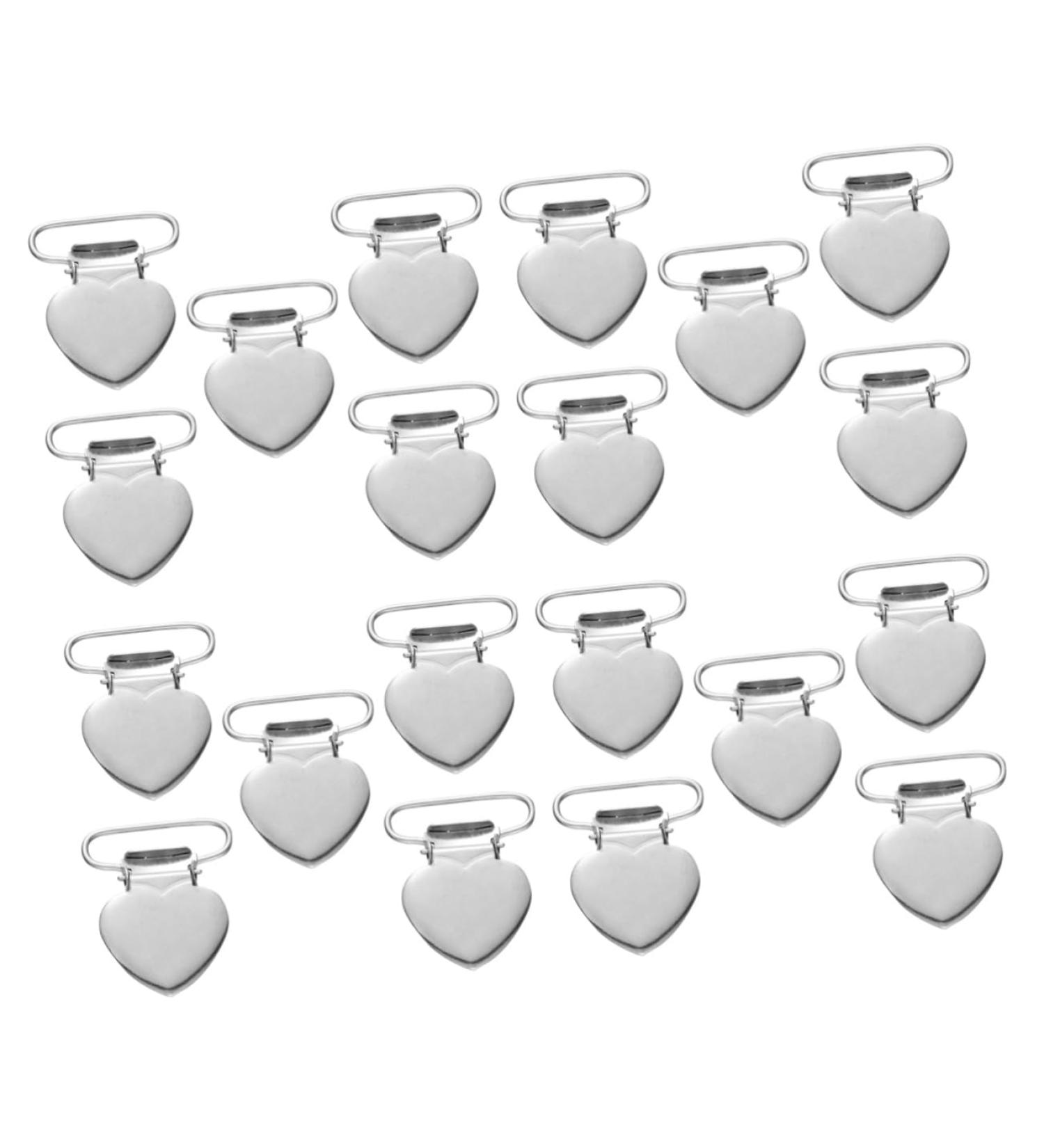 60 pcs Supplies Fashion Silver Metal T Fasteners Buckle Cloth Bed Shaped Buckles Women Clamp Silver 3.5*2.5cm - Buy Online on GoSupps.com