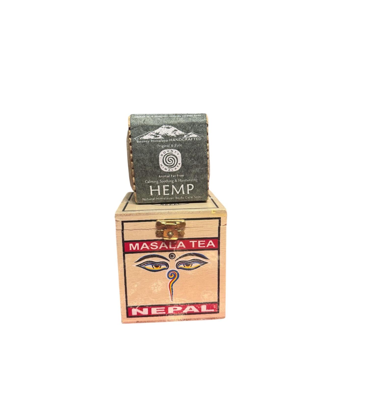 Raani Shop Like a Queen Masala Tea and Hemp Soap Combo Pack | Natural and Nourishing Skincare | Handmade Herbal Soaps with Antioxidants and Moisturizing Properties | Eco-Friendly and - Buy Online on GoSupps.com