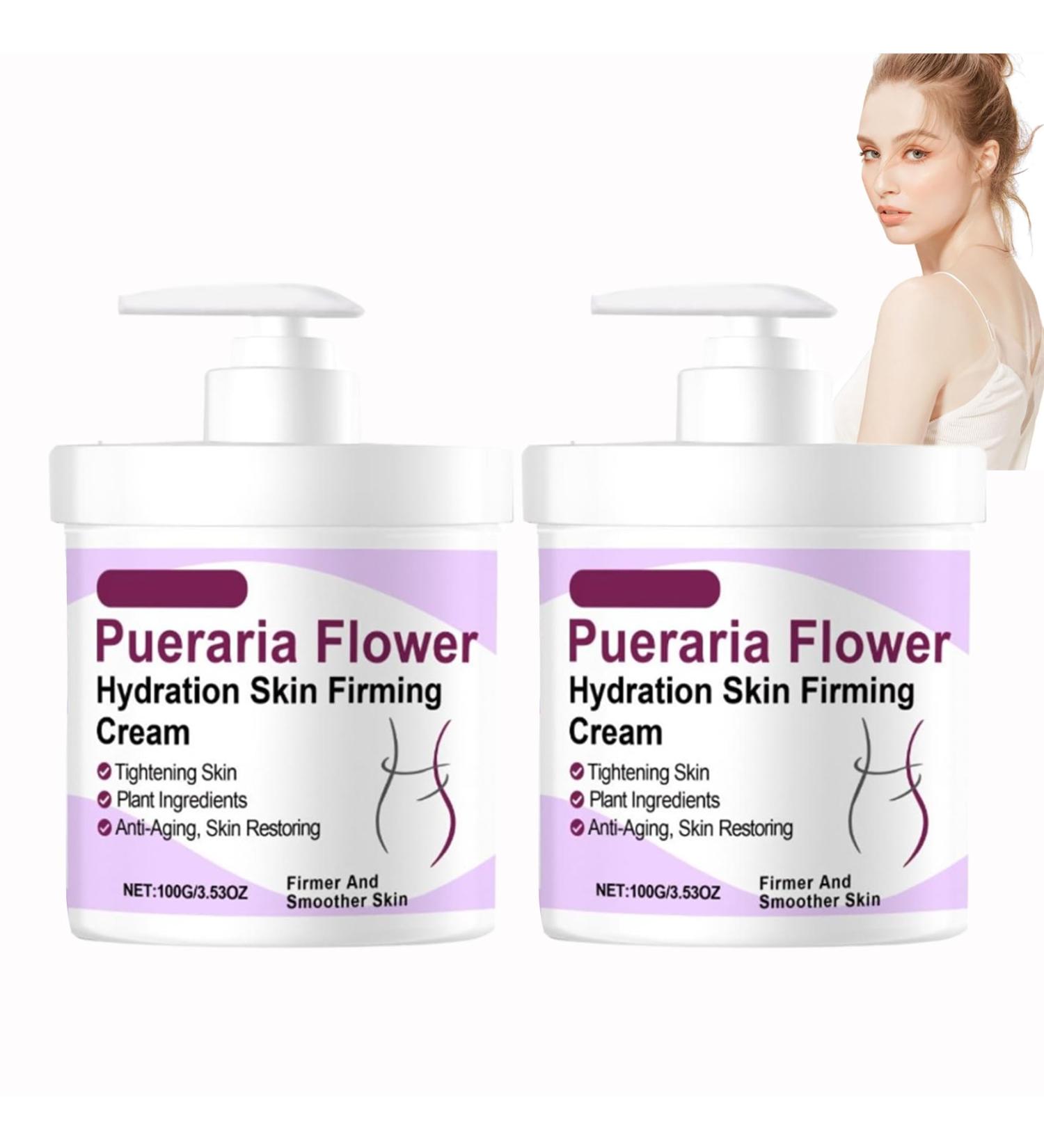 Pueraria Flower Skin Firming Moisturizing Cream Anti-Cellulite Moisturizer Hydrating Balm - Nourishes Hydrates and Helps Restore Skin Barrier Face & Body (2) - Buy Online on GoSupps.com