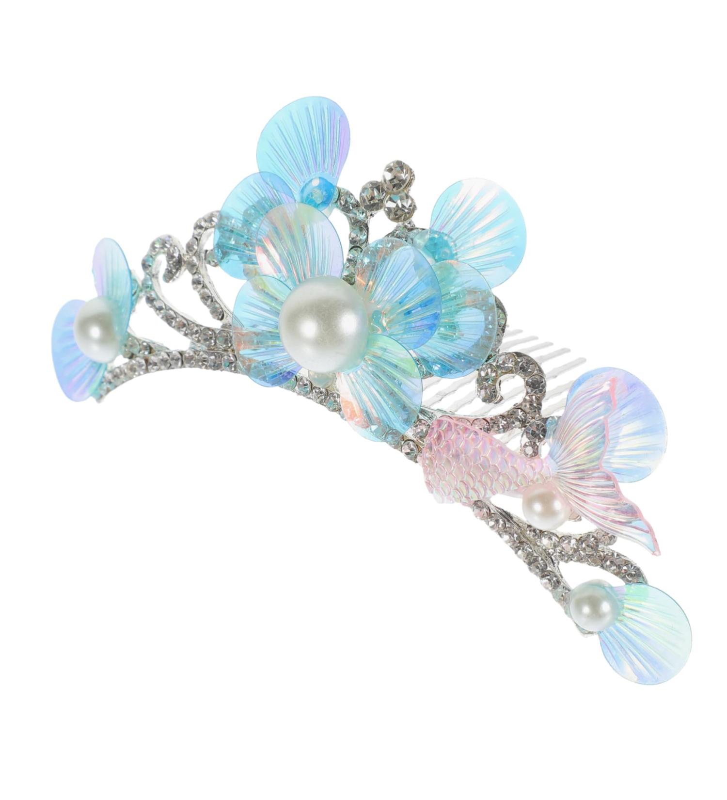 IWOWHERO Rhinestone Tuck Comb Hair Clip The Crown Hair Pin Hair Barrettes Wig Rhinestone Bobby Pins Tiara Women Hair Comb Women Hair Accessories Girl Women's Headband Metal - Buy Online on GoSupps.com