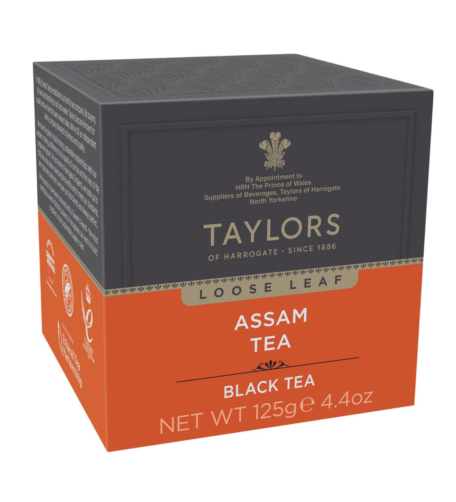 Taylors of Harrogate Pure Assam Leaf Tea 125g - Buy Online on GoSupps.com
