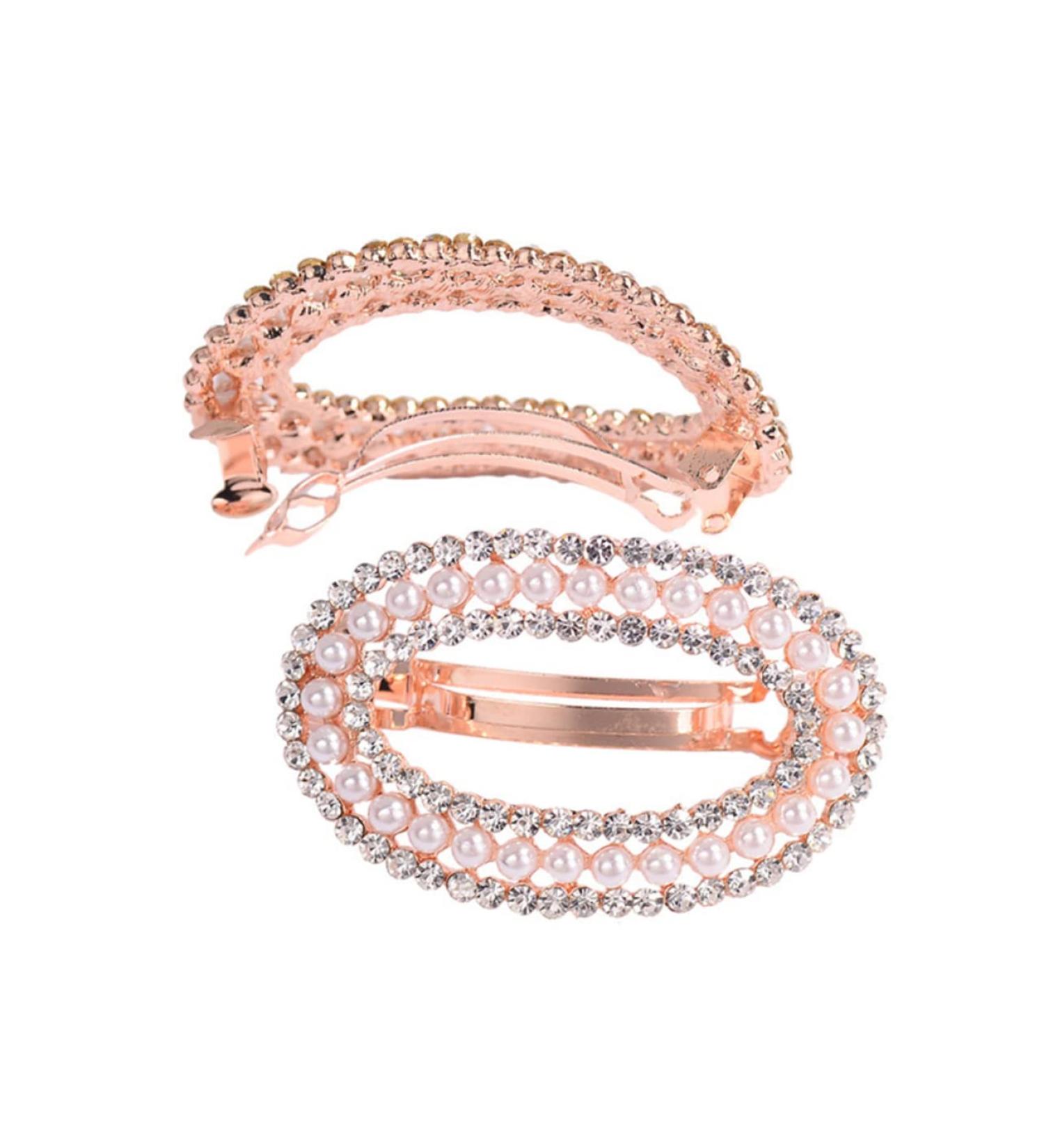 FRCOLOR 1PC snap hair clips for women wedding hair clip goody hair clips for women trendy hair clips geometric hair clips rhinestone hair barrettes ponytail holder spring buckle hair clips - Buy Online on GoSupps.com