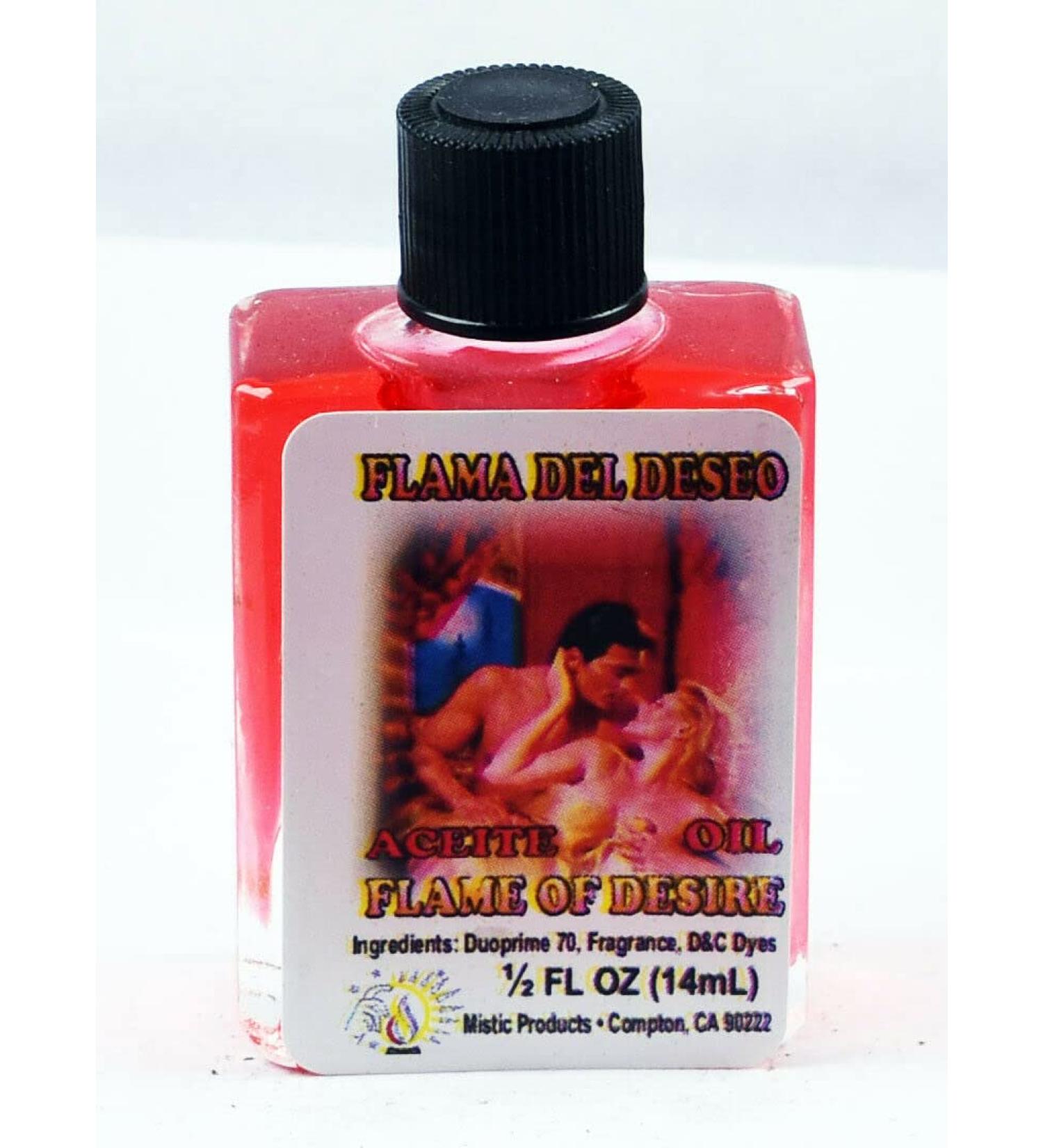 3 PIECES BRYBRADAN FLAME OF DESIRE SPIRITUAL OIL ACEITE ESPIRITUAL FLAMA DEL DESEO - 1/2 FL OZ 14.7ML