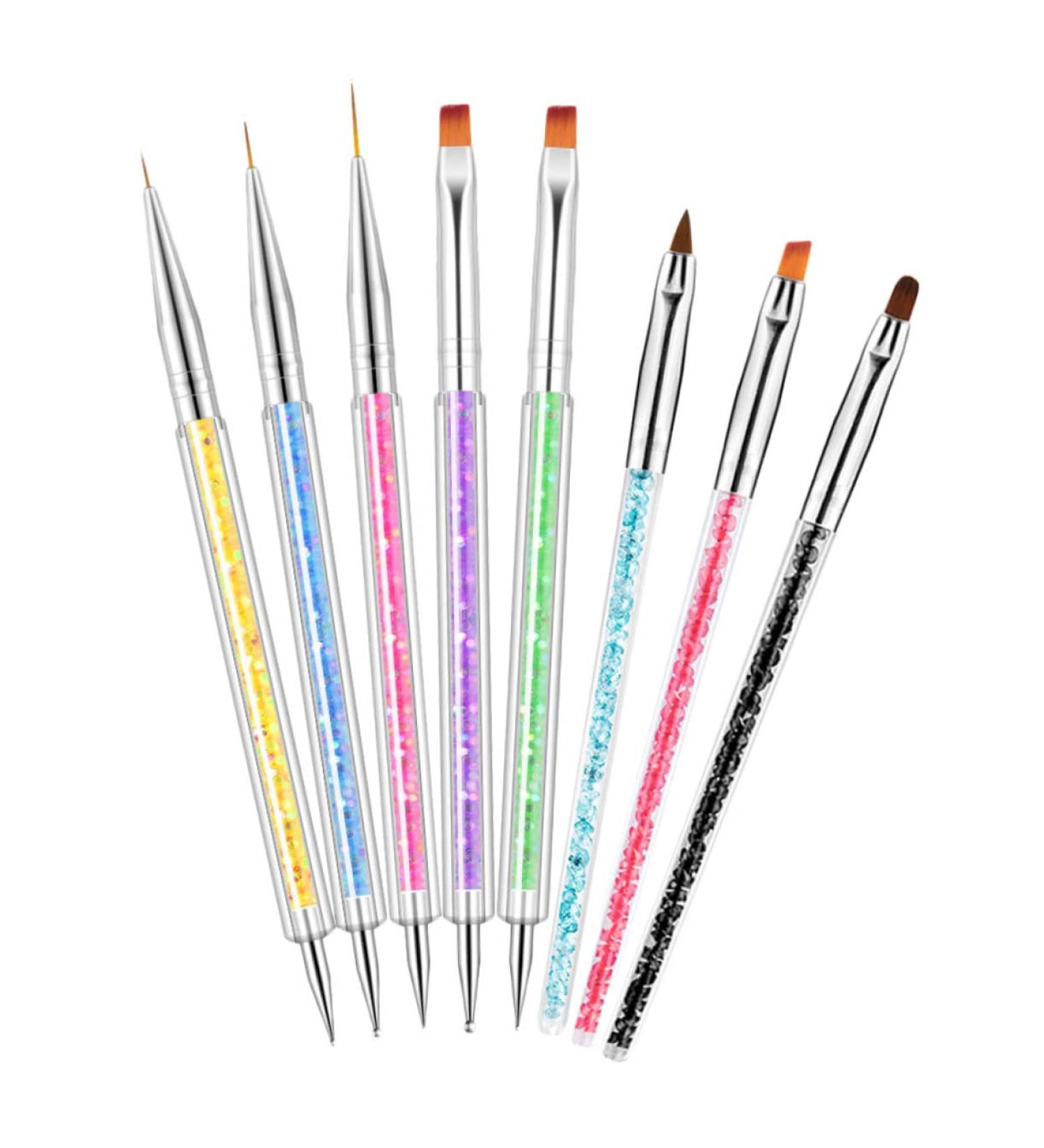 minkissy Nail Pen Household Tools Nail Accessories Polly Nail Set Nail Art Pen Nail Art Design Tools Set Dotting Pen Nail Pens Nail Nail Supply Embellishment Pen Abs Colorful 2 Sets - Buy Online on GoSupps.com