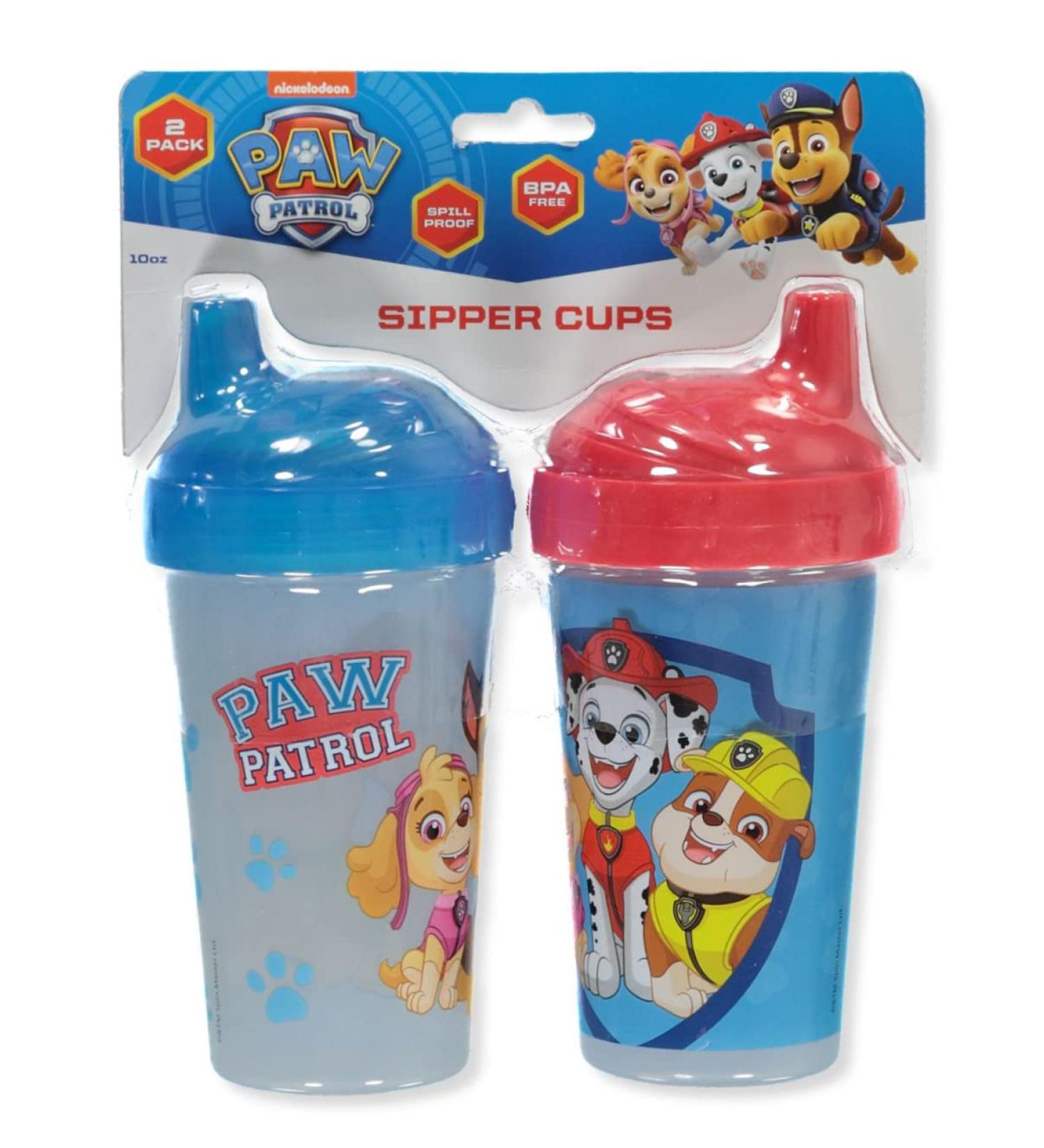 Nickelodeon Paw Patrol 10 Oz. Sippy Cups - 2 Pack 2 Count (Pack of 1) blue/multi