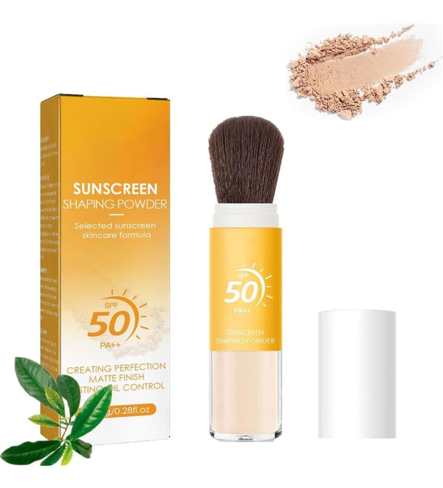Mineral Sun Protection Setting Powder Translucent Face Sunscreen Powder Spf 50+ Long-lasting Light Weight & Oil Controlling Makeup-Free Appearance - Buy Online on GoSupps.com