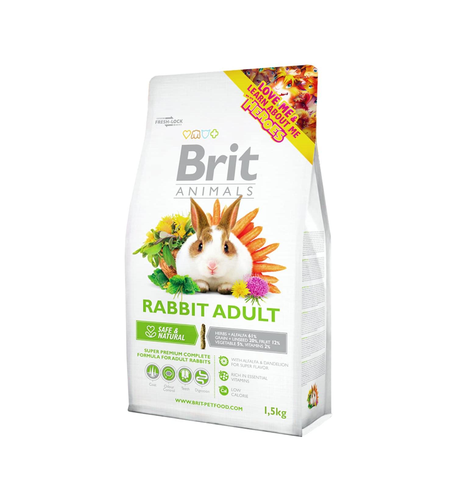 Brit Animals Rabbit Adult Complete 1.5 kg - Buy Online on GoSupps.com