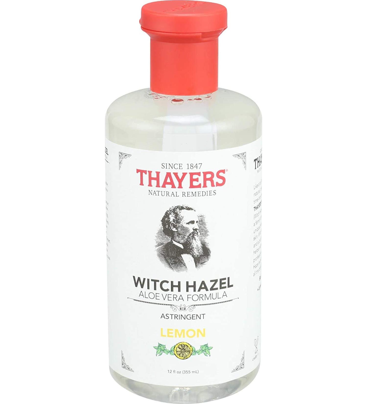 Thayer's Witch Hazel Astringent with Aloe Vera - 12 Fl Oz | Natural Clear Skin Solution - Buy Online on GoSupps.com