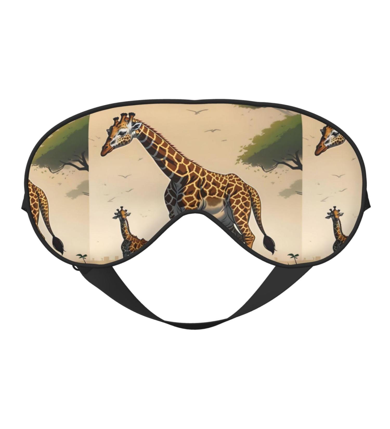 Buy Unisex Adjustable Giraffe Eye Mask for Sleep Travel & Yoga - Perfect for Home & Office Naps - Buy Online on GoSupps.com