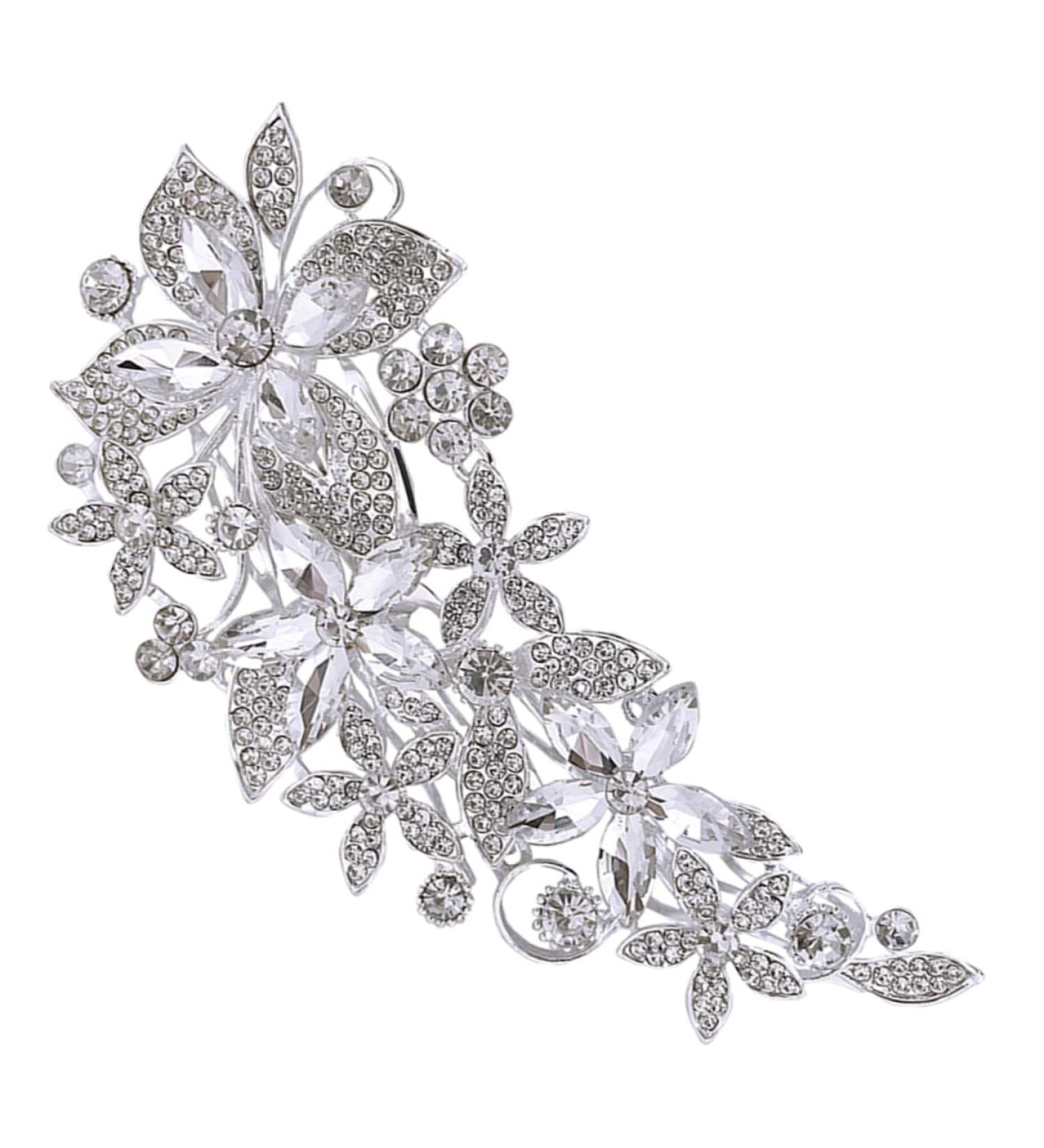 HAPINARY Side Comb Wedding Headband White Pearl Headband White Headbands Wedding Hair Comb Bridesmaid Hair Accessories Tiara Bride Accessories Hair up Rhinestone Banquet Prom - Buy Online on GoSupps.com