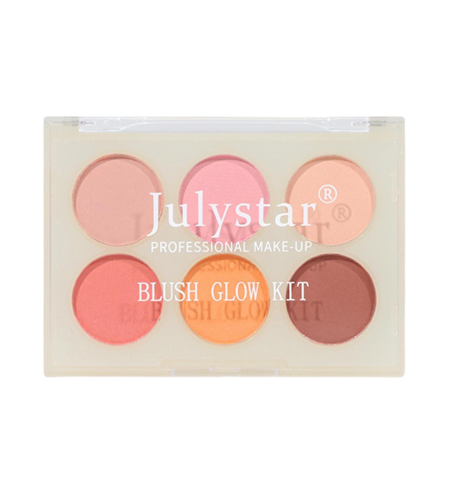 Eyeshadow Blushs | Six-Color Blushs Makeup Palette Matte Eyeshadow and Blushs Makeup Easy-to-Color for Party Prom Wedding Bar Dating Hersil - Buy Online on GoSupps.com