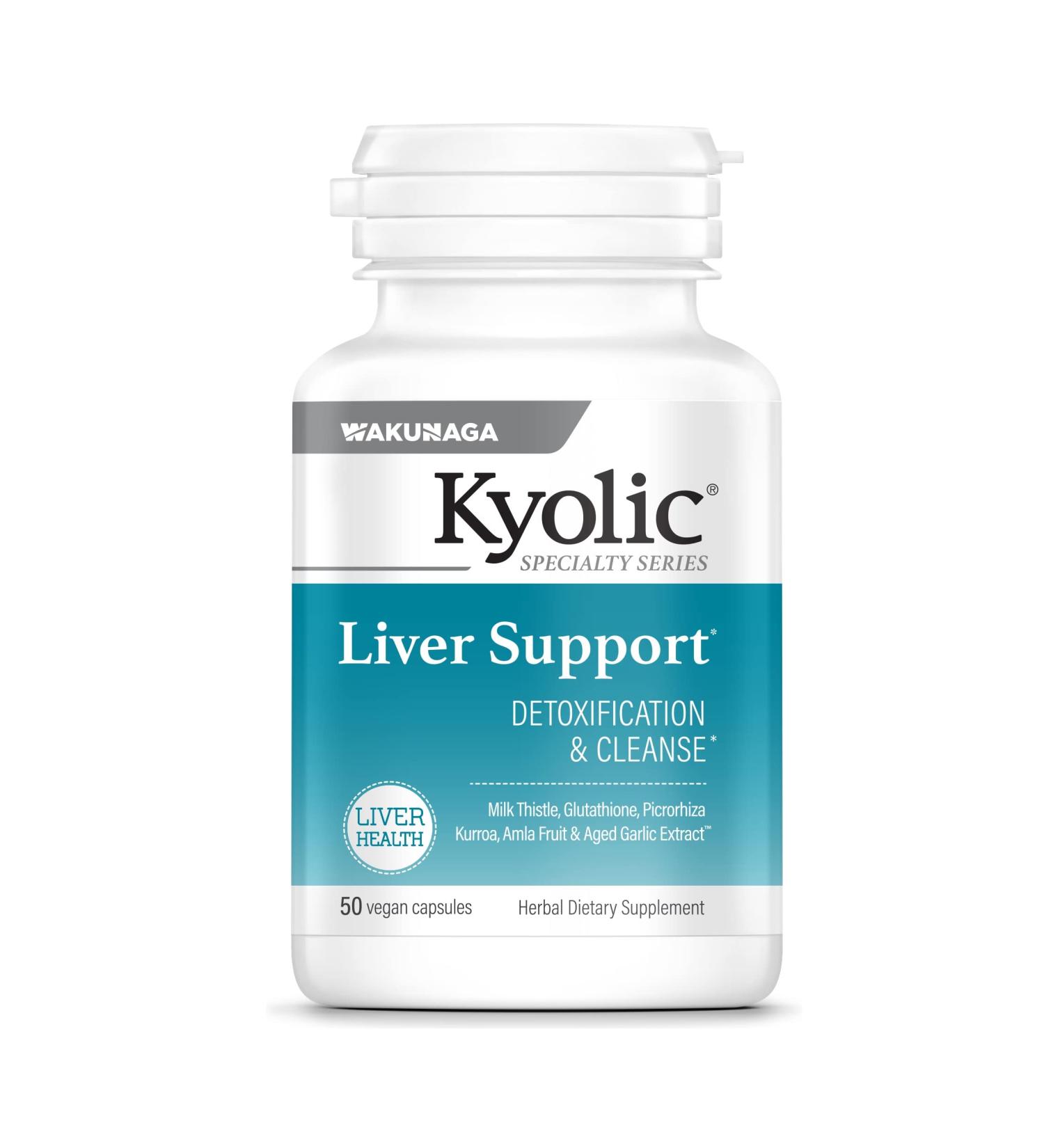 Kyolic Liver Support Detox - 50 Vegan Capsules for Cleanse & Health - Buy Online on GoSupps.com