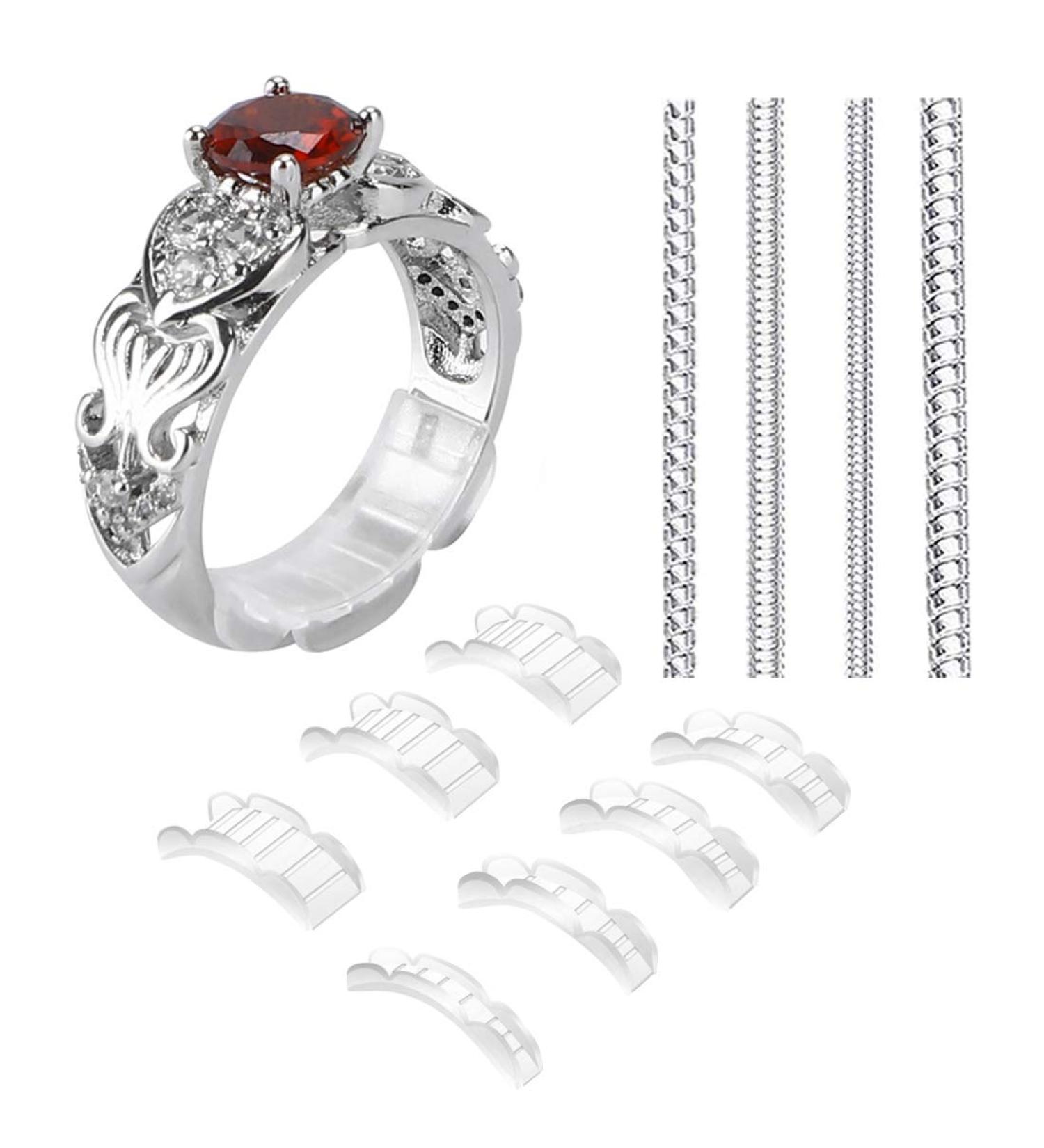 Coopache Invisible Ring Size Adjuster - 2 Styles, 11 Sizes - Perfect Ring Guard & Sizer for Men and Women - Buy Online on GoSupps.com