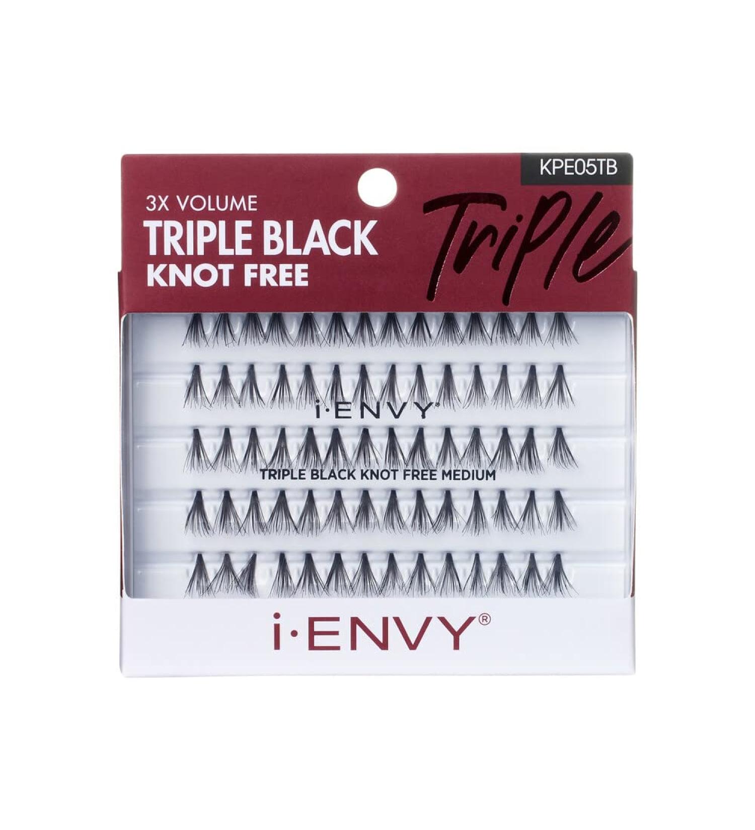 Kiss I Envy Knot Free Medium 70 Lashes Black - Triple Black (1 Pack) - Buy Online on GoSupps.com