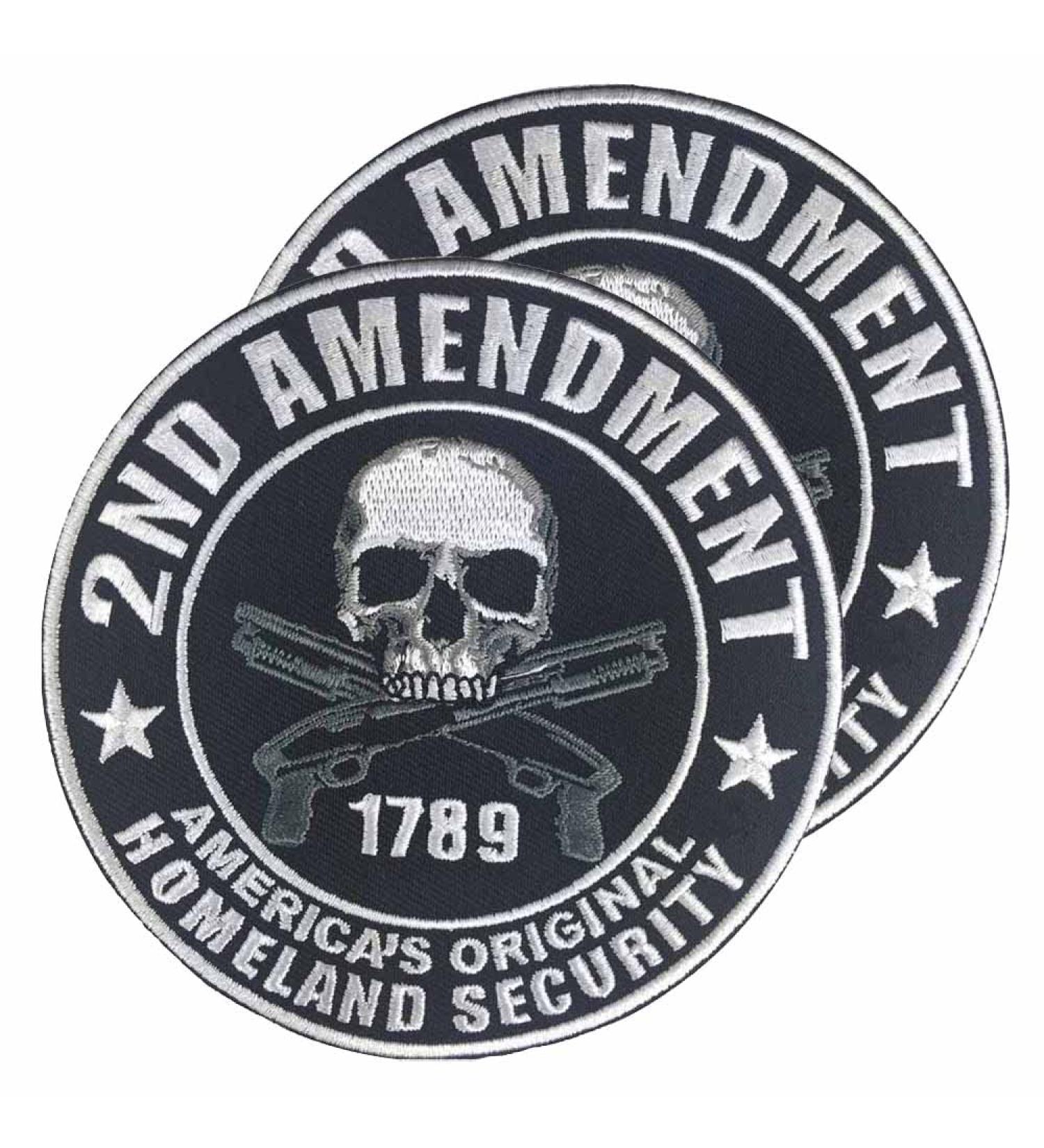 2 PCS Biker MC/RC Officer Vest Patches - President & VP Rank Motorcycle Rider Patches - Iron on/Sew on Embroidered Skull Patch_M - Buy Online on GoSupps.com