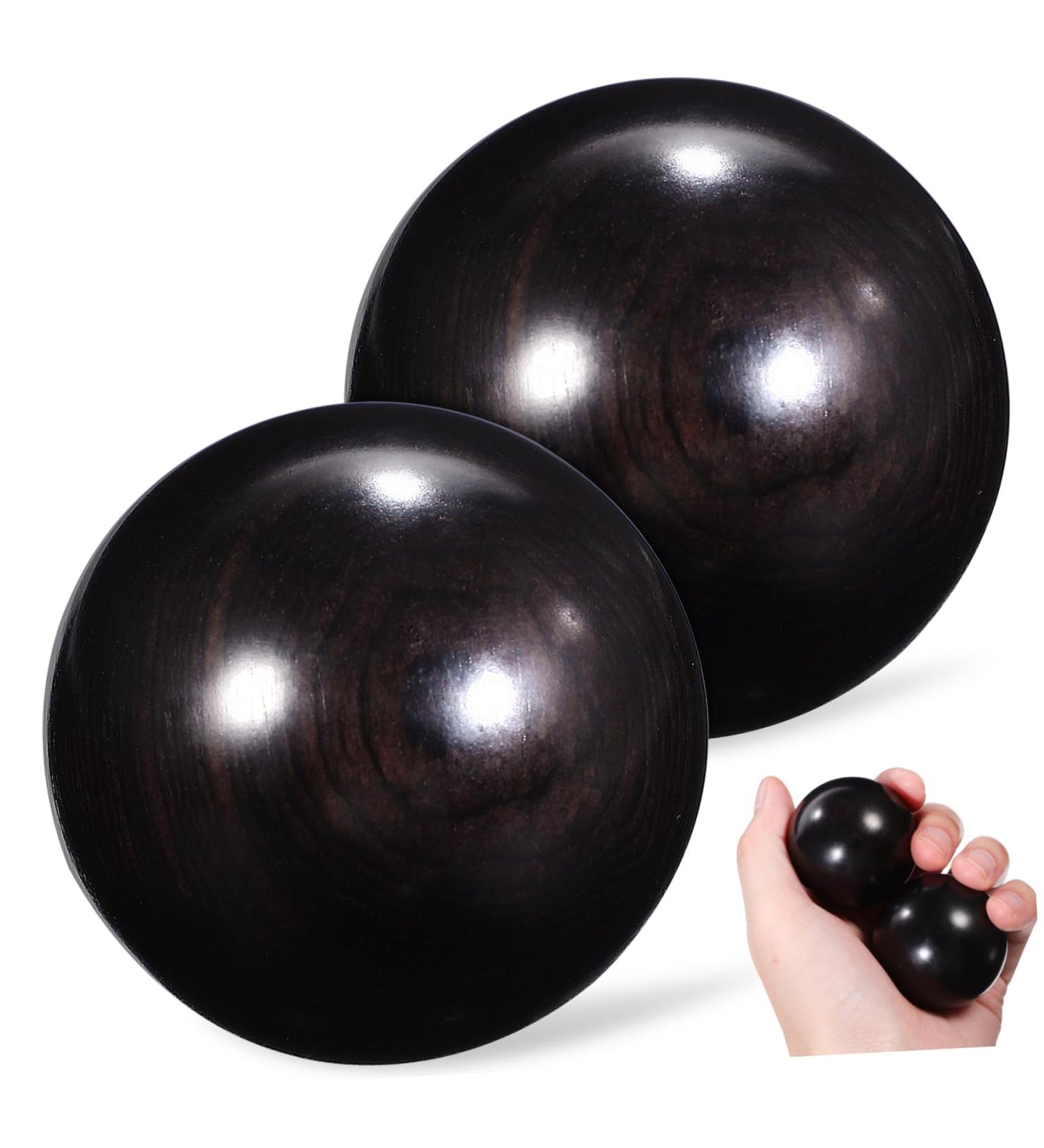 FOMIYES 6-Pack Hand Massage Balls | Relaxing Wooden Balls for Stress Relief | Perfect Gift for Self-Care & Wellness - Buy Online on GoSupps.com