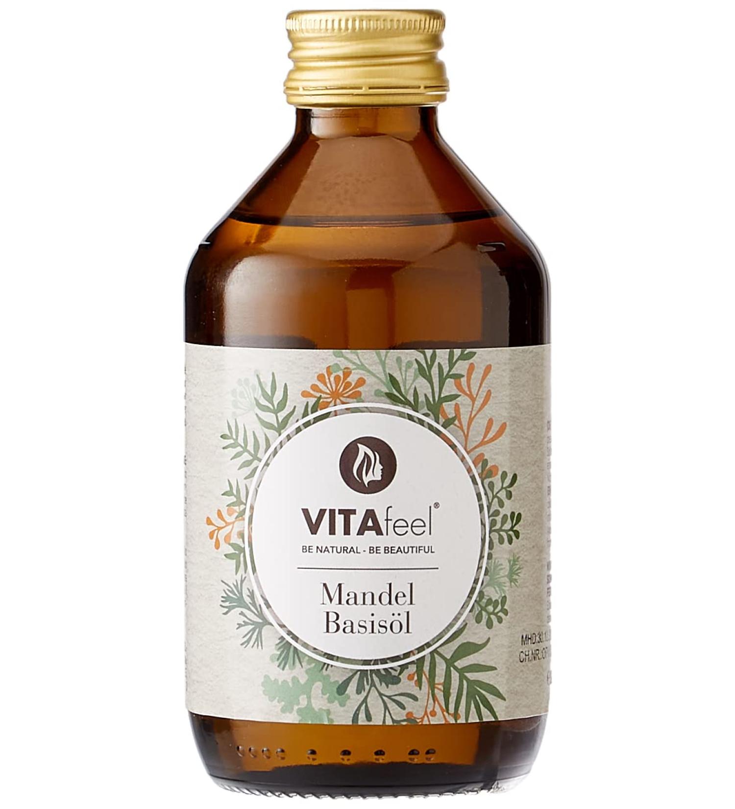 VitaFeel Almond Base Oil - 250ml | Premium Natural Cosmetic Ingredient for DIY Skincare - Buy Online on GoSupps.com