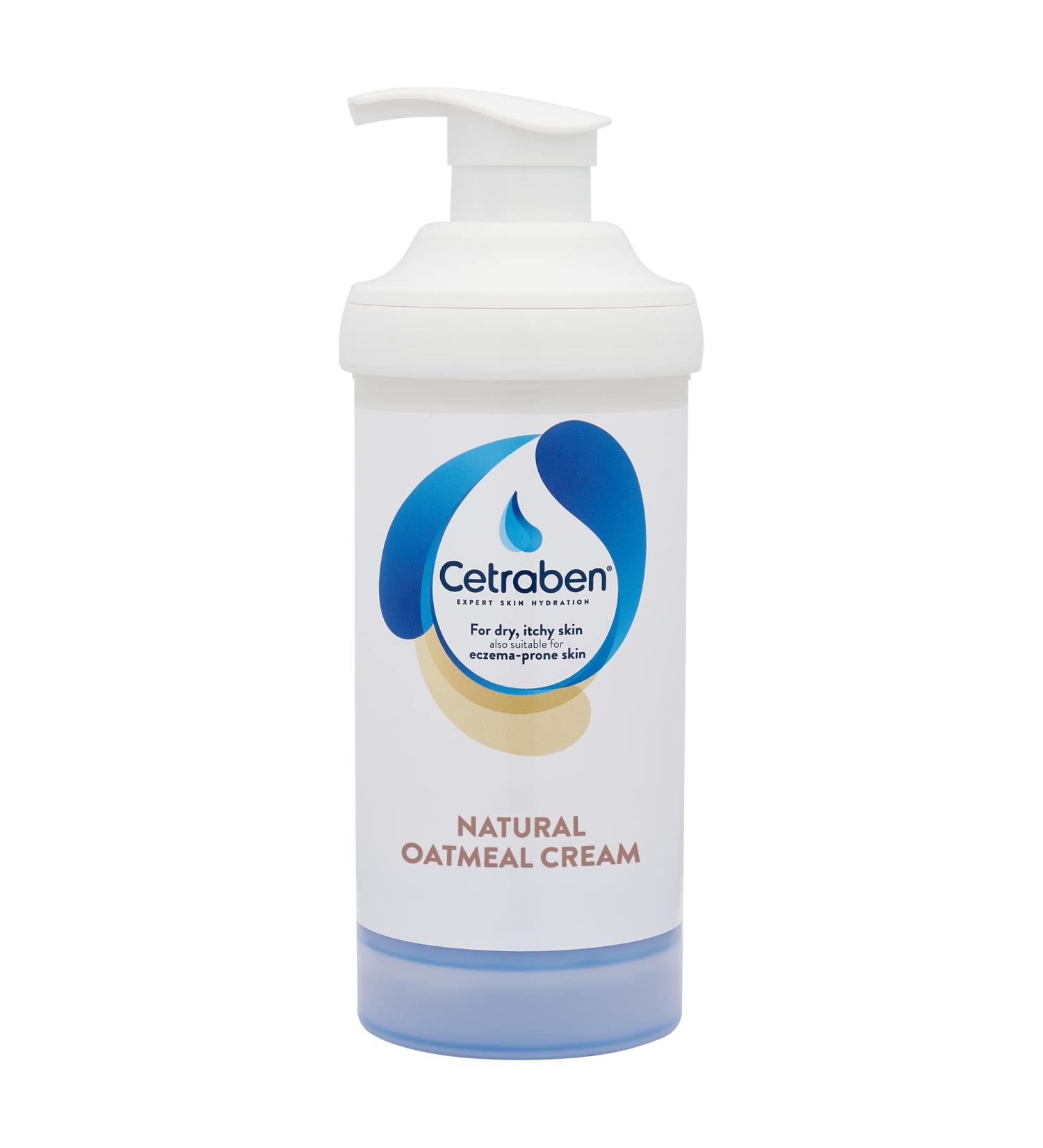 Cetraben Natural Oatmeal Body Cream 475g - Moisturizer for Dry, Sensitive & Eczema-Prone Skin - Buy Online on GoSupps.com