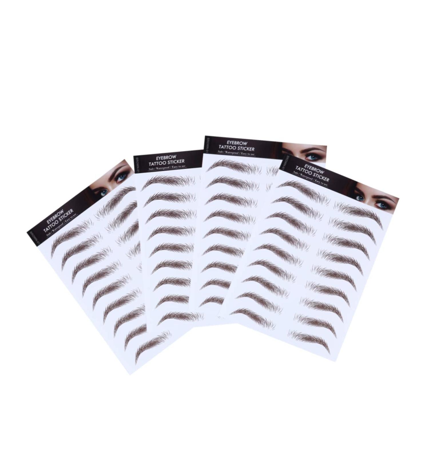 4pcs Eyebrow Stickers Eyebrows Stickers 6d Eyebrow Brow Shaper Imitation Eyebrow Make up Tool 4d - Buy Online on GoSupps.com