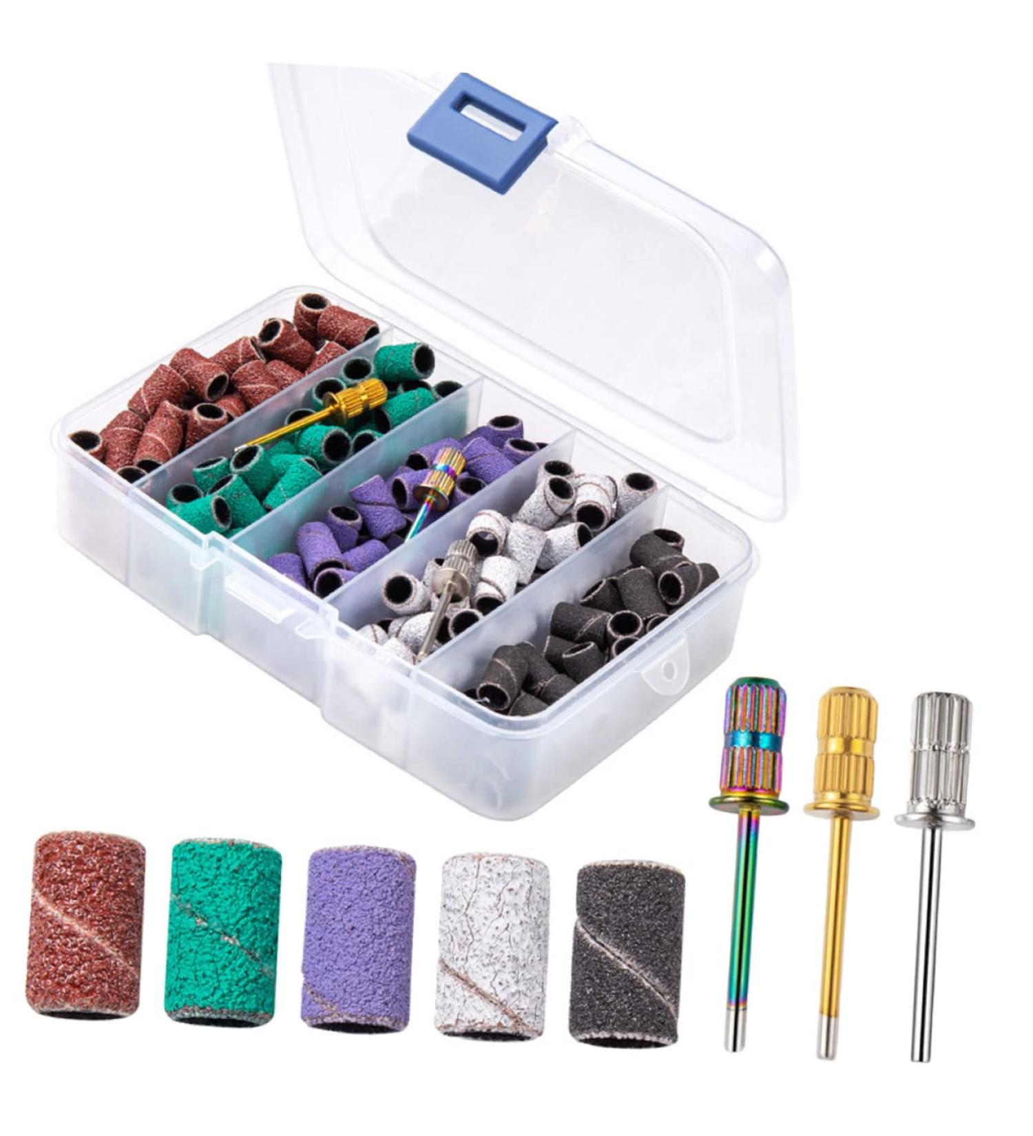 MERRYHAPY 1 Set Nail Polish Set White Sanding Bands for Nail Drill Nail Kits Manicure Tools Professional Nail Drill Manicure Buffing Sanding Bands for Nail Drill Fine Grit Nail Tool Alloy - Buy Online on GoSupps.com