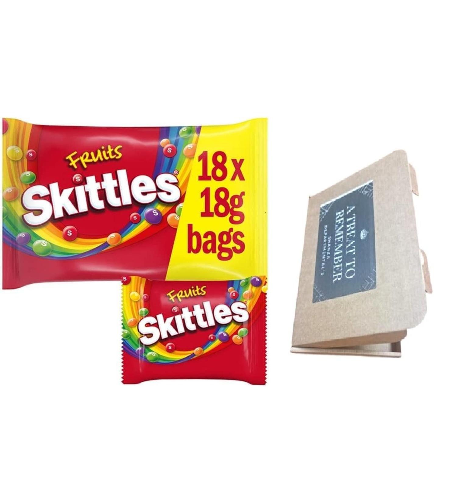 SKITTLES Fruits Sweets FUNSIZE - Fruit Flavor 18 x 18g Mini Bags pack (324g) | By Shanza Departmentels - Buy Online on GoSupps.com