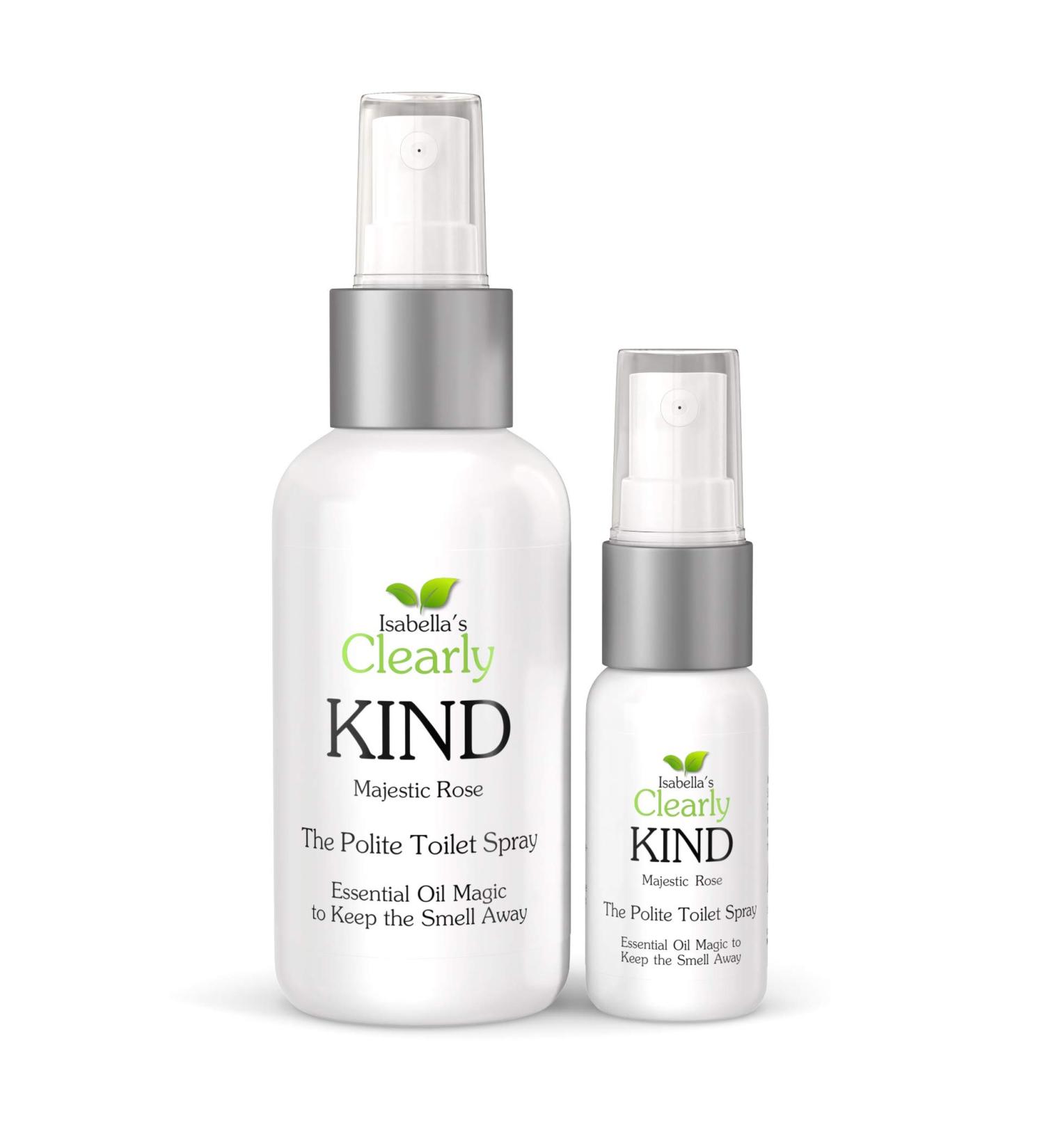 Child Polite Odor Eliminator Toilet Spray | Pre Poo Essential Oil | 120ml + 30ml Travel Size (Majestic Rose) - International Shipping - Buy Online on GoSupps.com