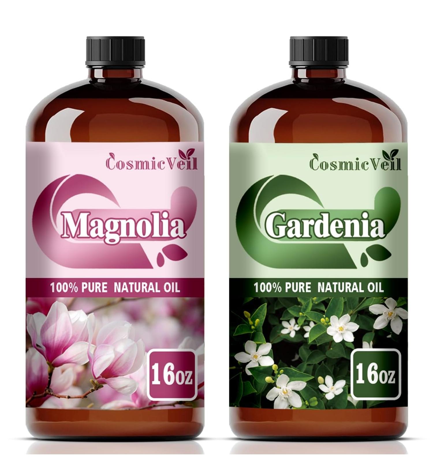 Magnolia Essential Oil and Gardenia Essential Oil 16 Fl Oz (480Ml) Fragrance Oil for Aroma Diffuser Humidifier Home Fragrance Spa Cleaning Body Care Massage Yoga DIY Candle - Buy Online on GoSupps.com